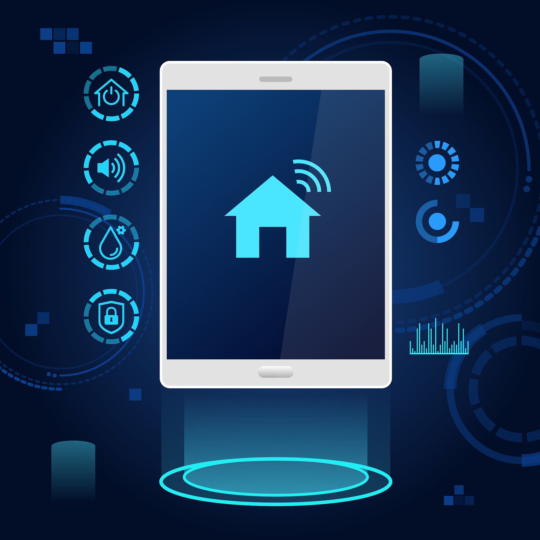 smart home sync technology tablet