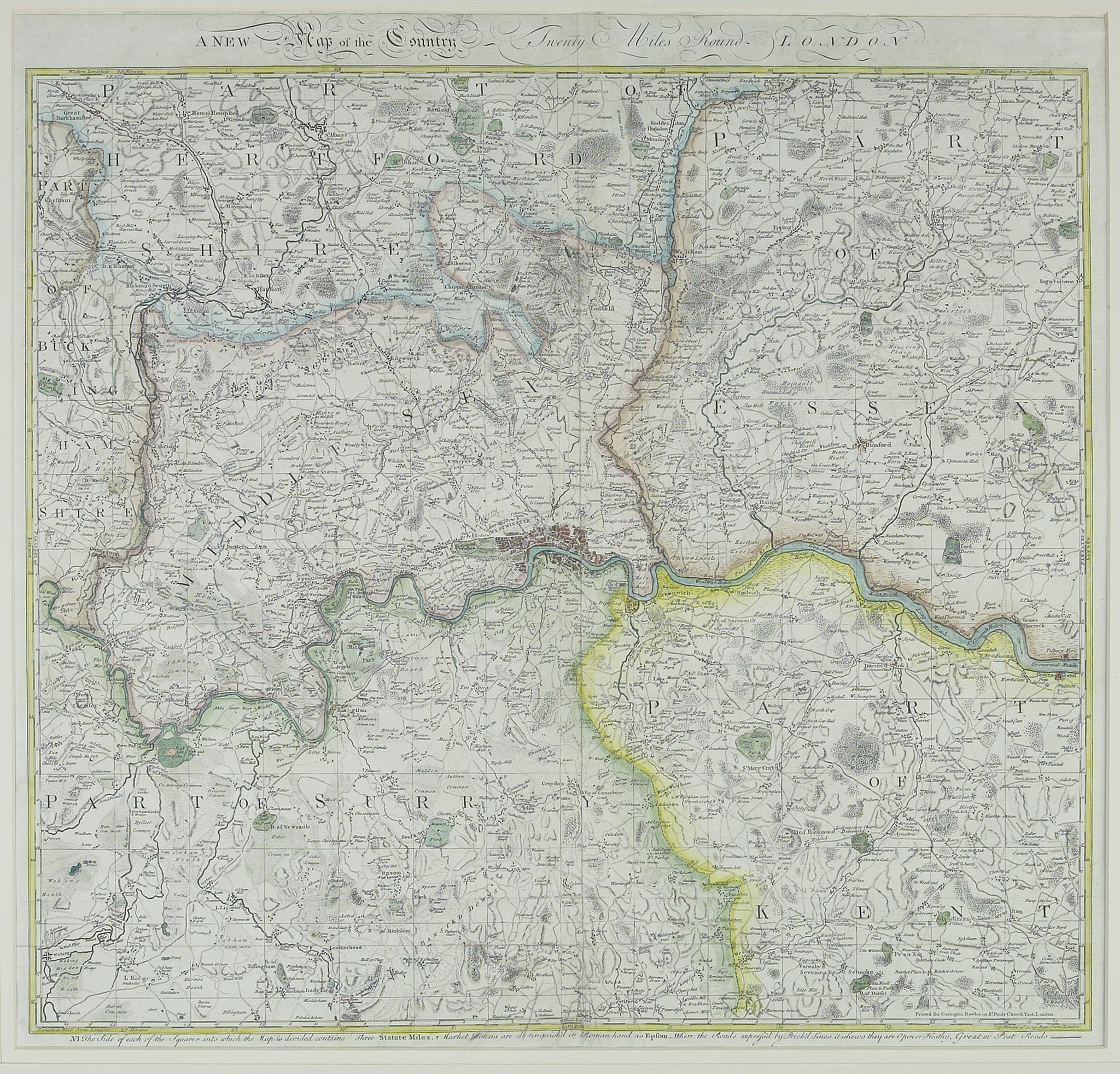 map of london , england