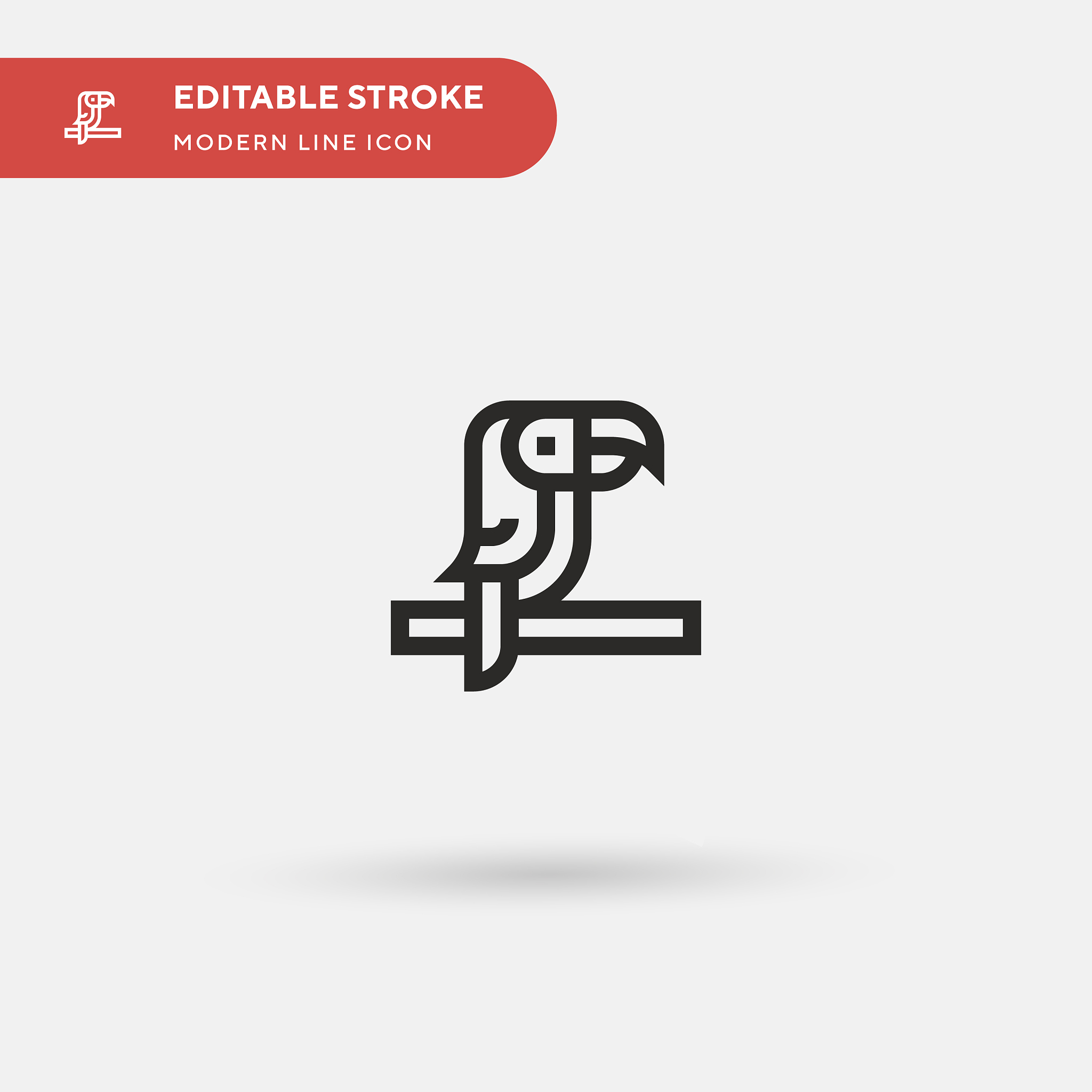 parrot simple icon symbol
