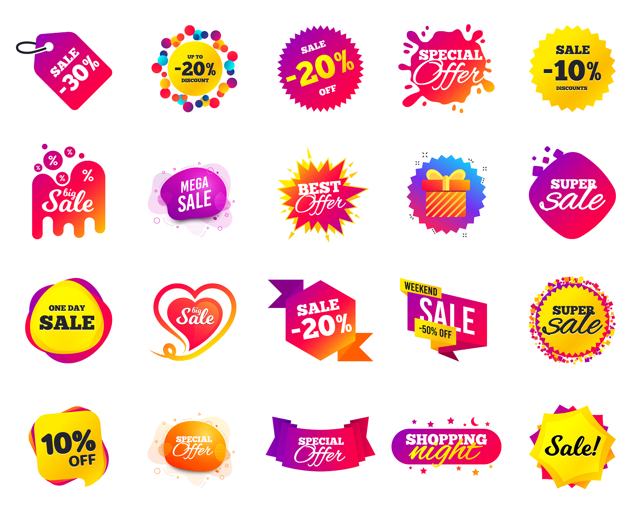 sale banner special offer template tags cyber