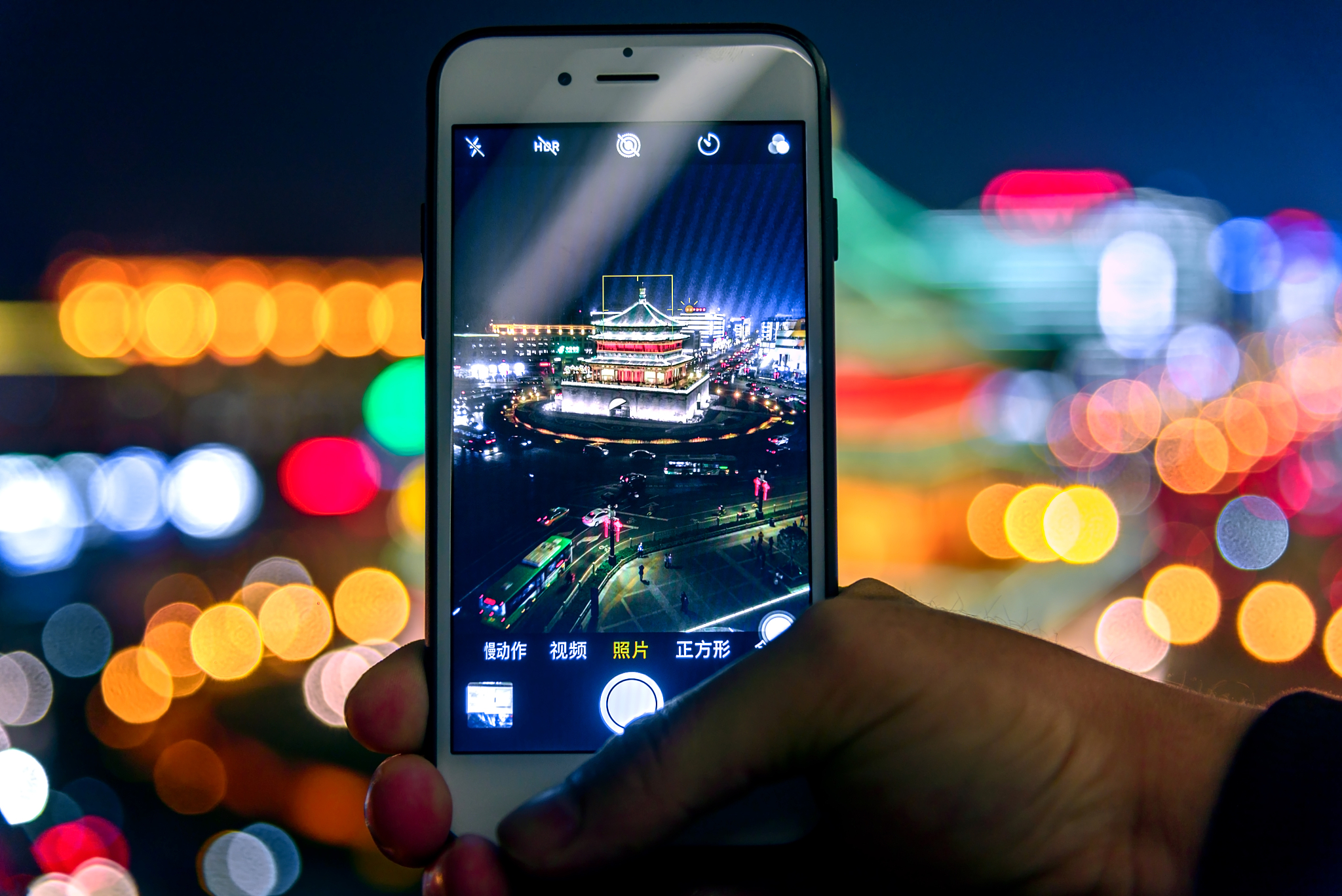 苹果手机在抖音视频时背景虚化怎么办？