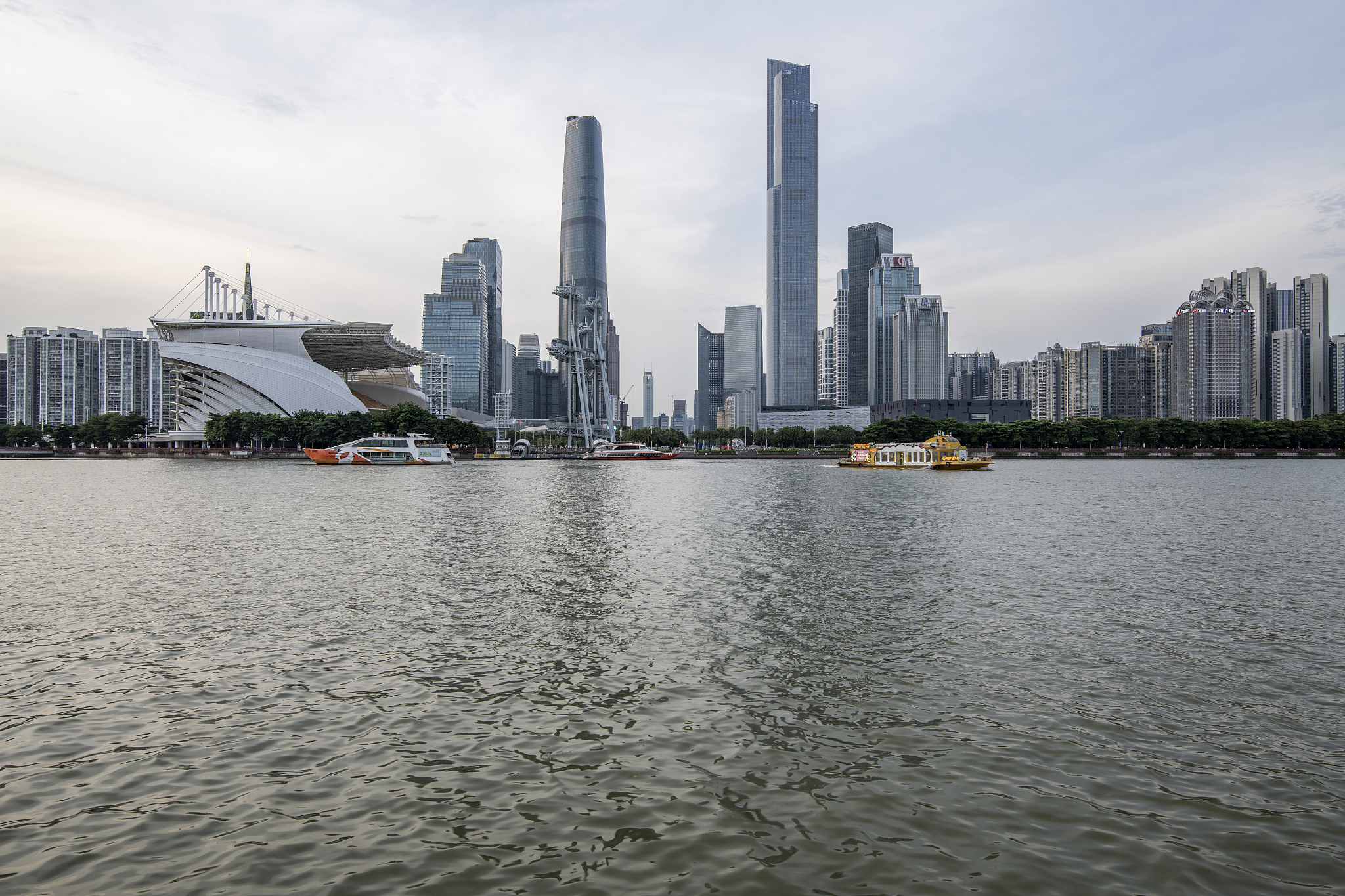 中国广州城市天际线