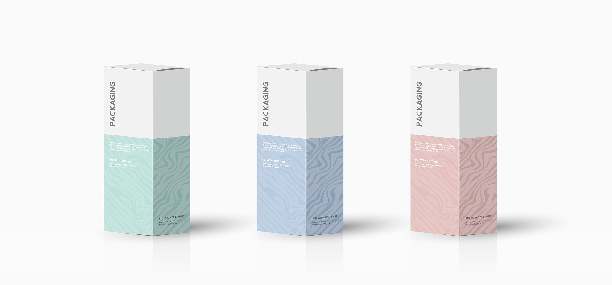 box, packaging template for product vector design illustration.