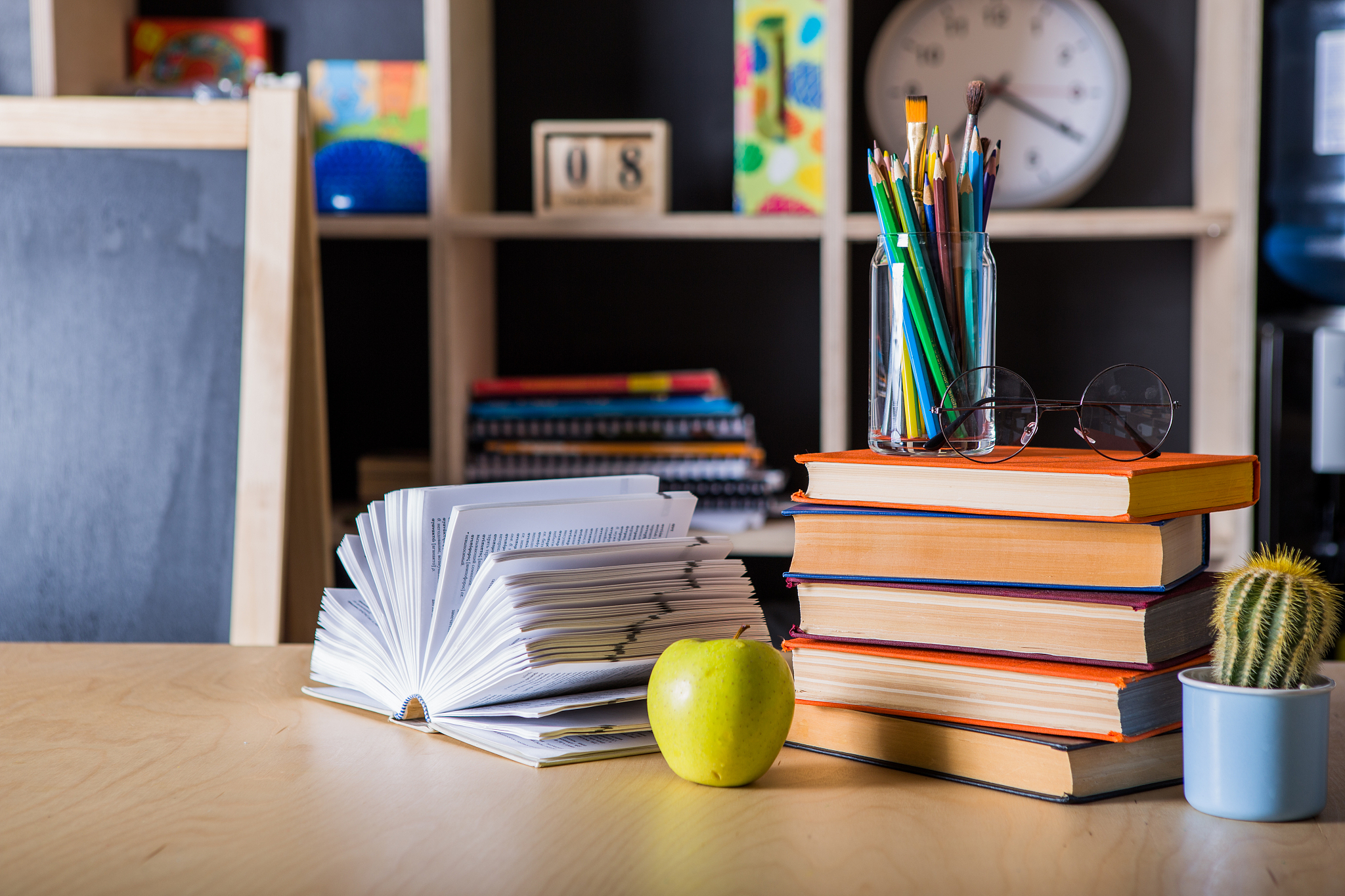 back to school, pile of books. school board background, educatio