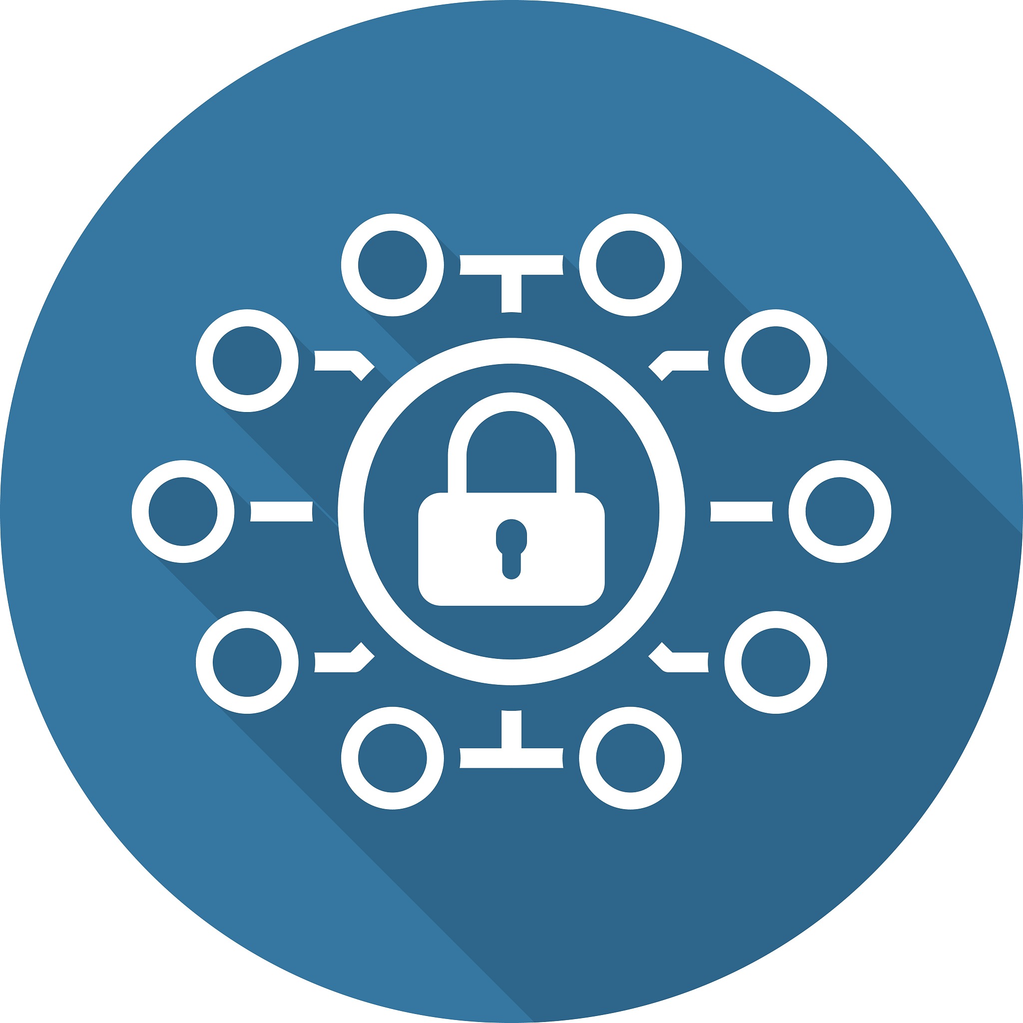 security point icon. flat design.