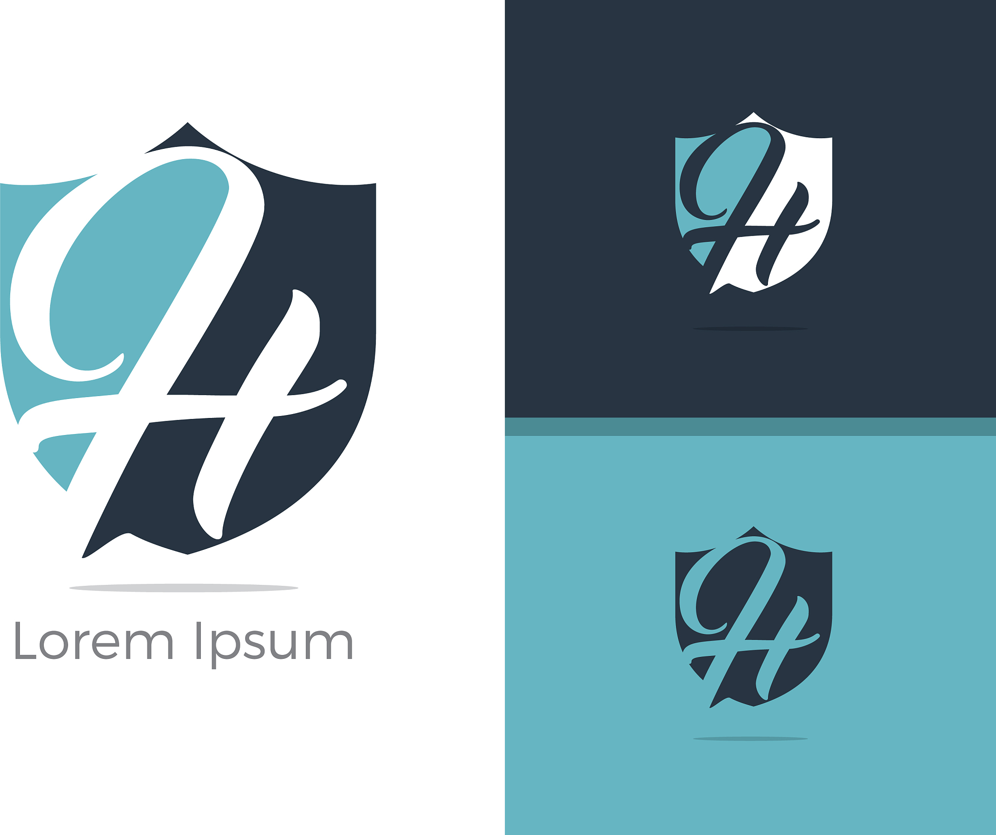 safety and security letter h logo design