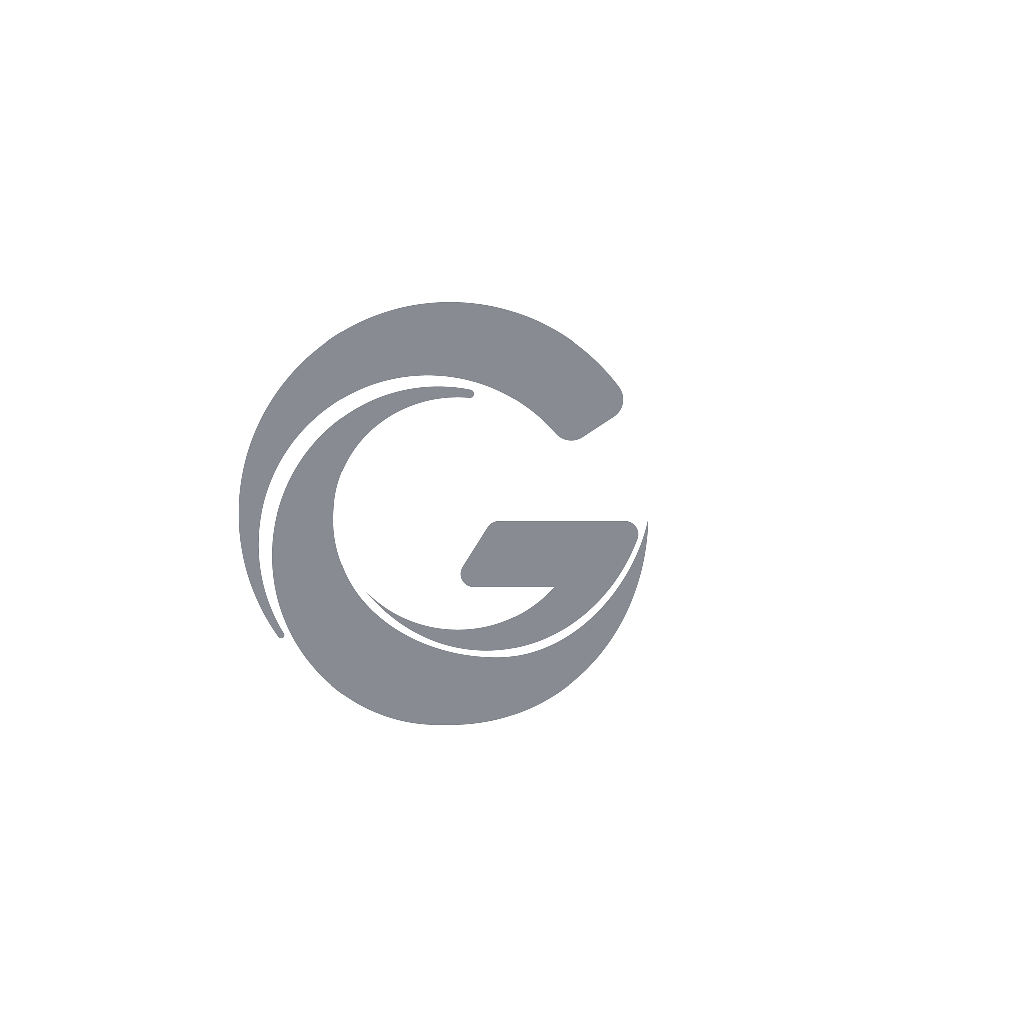 initial letter gc or cg logo design template