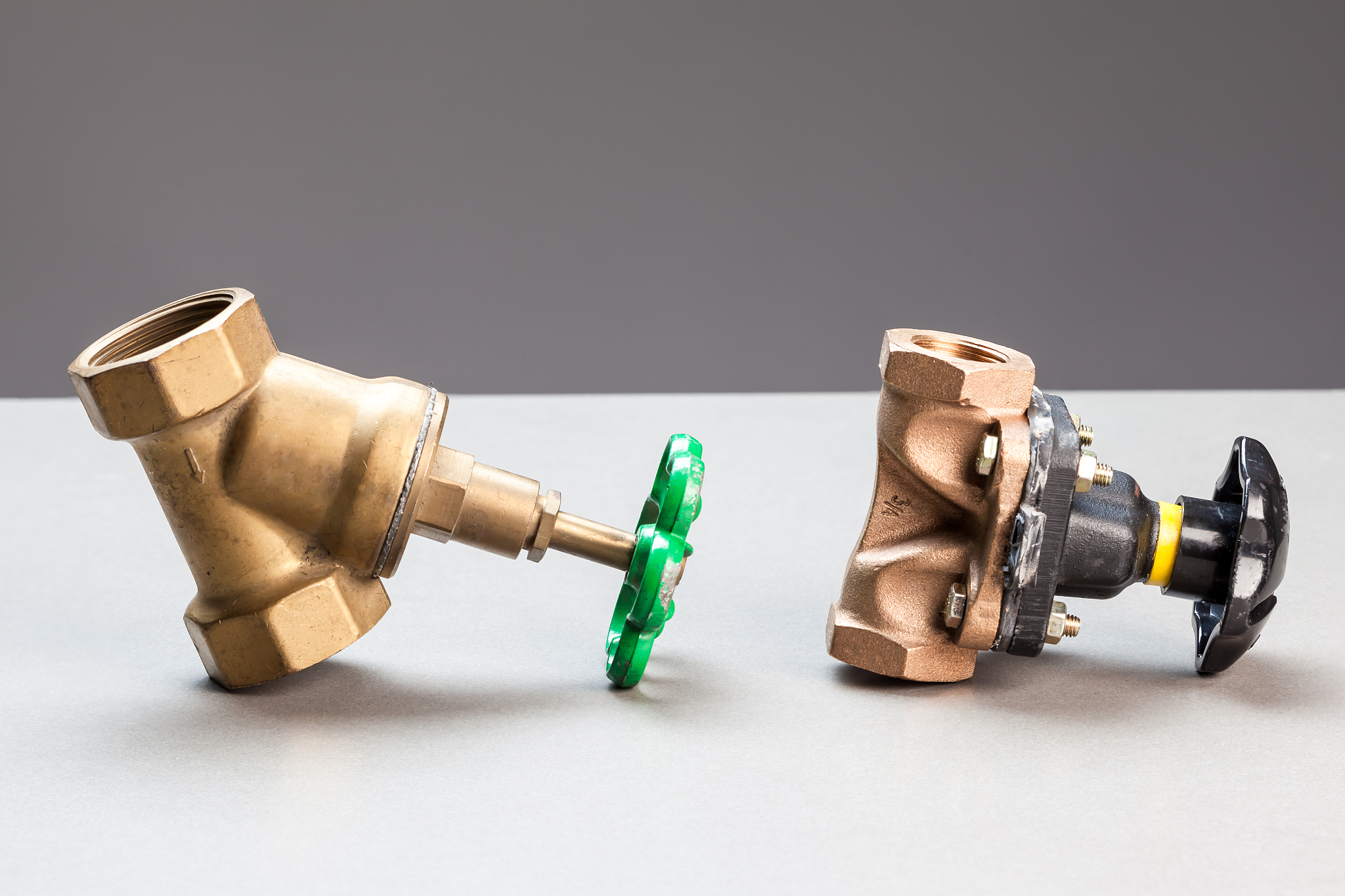 two water valves