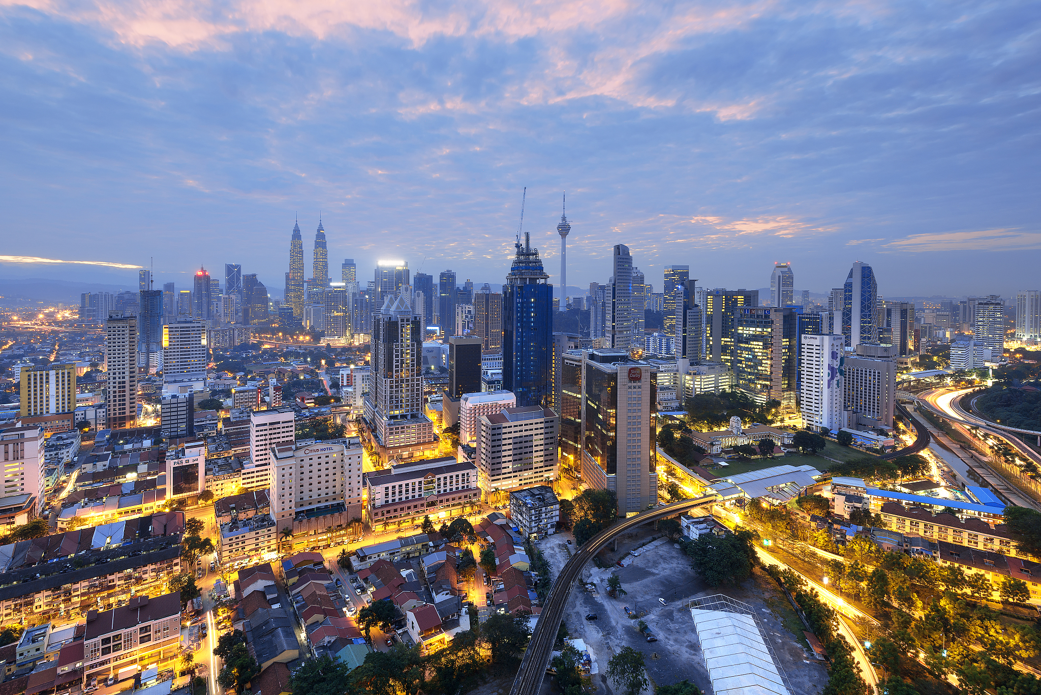skyline of kuala lumpur in malaysia