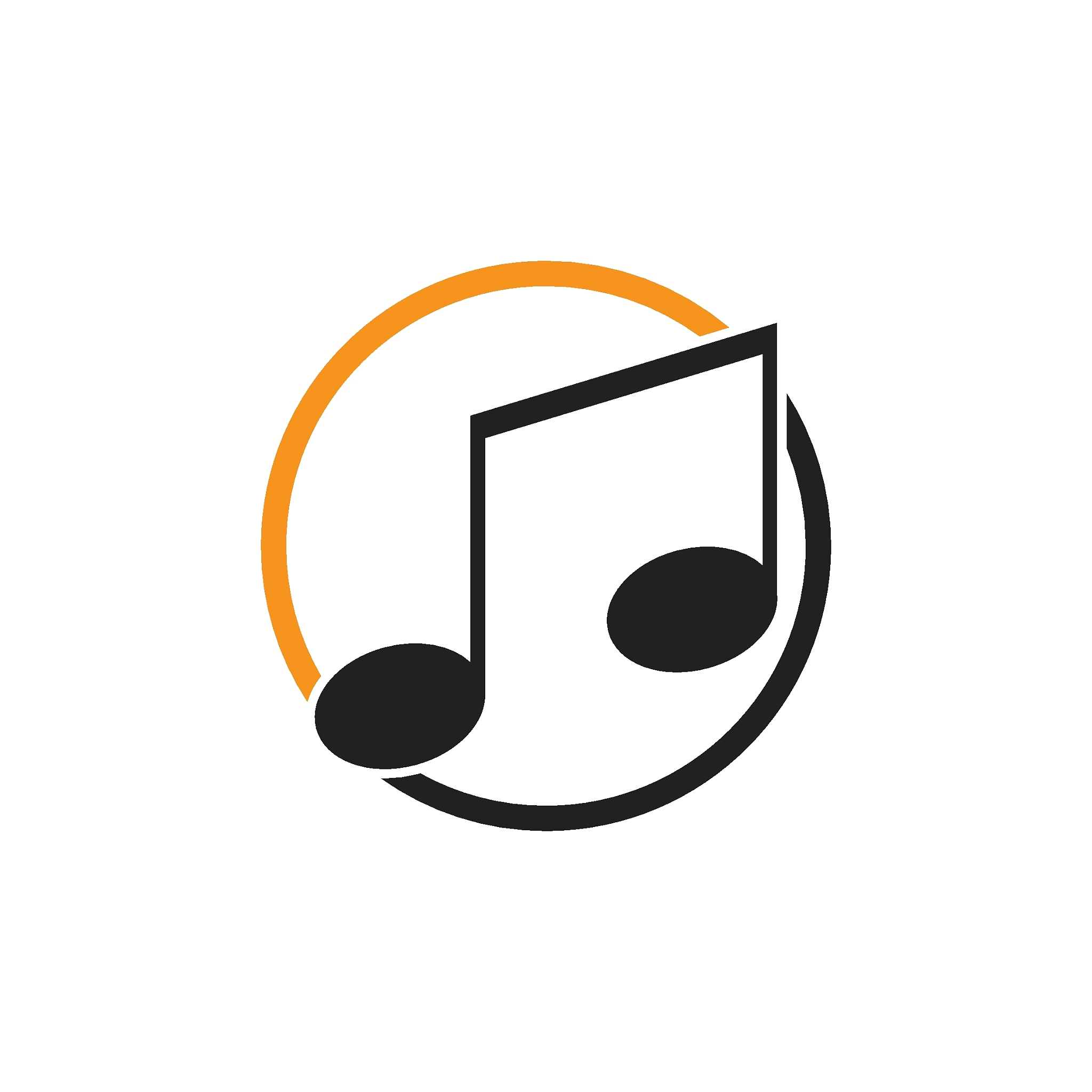 music note icon vector