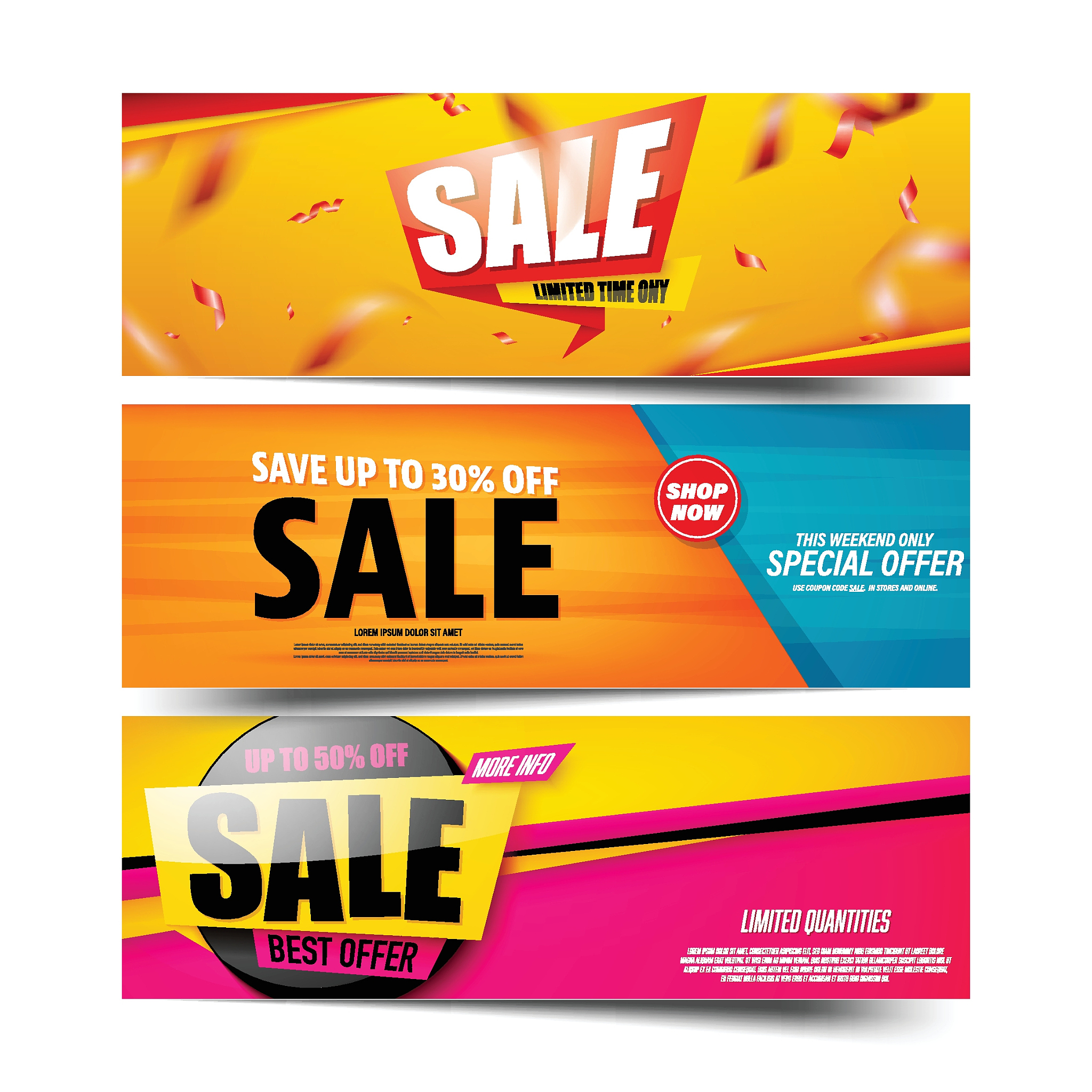 sale banner template design.