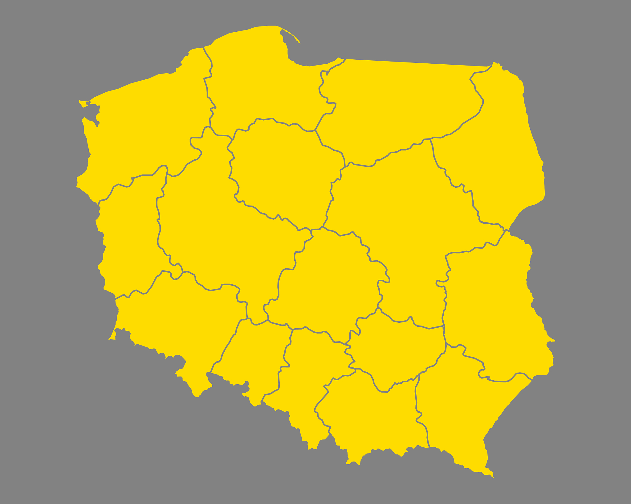 map of poland