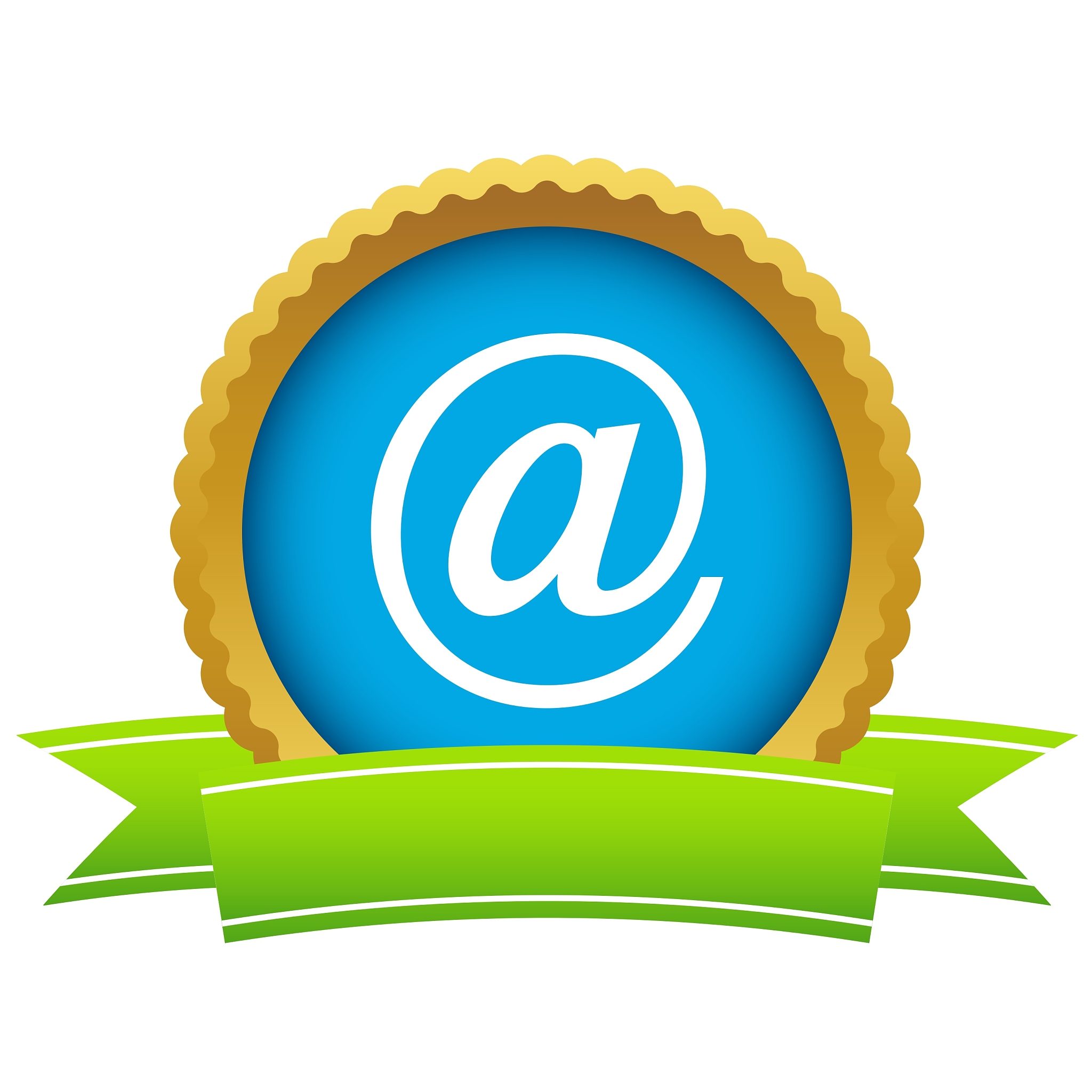 gold email logo