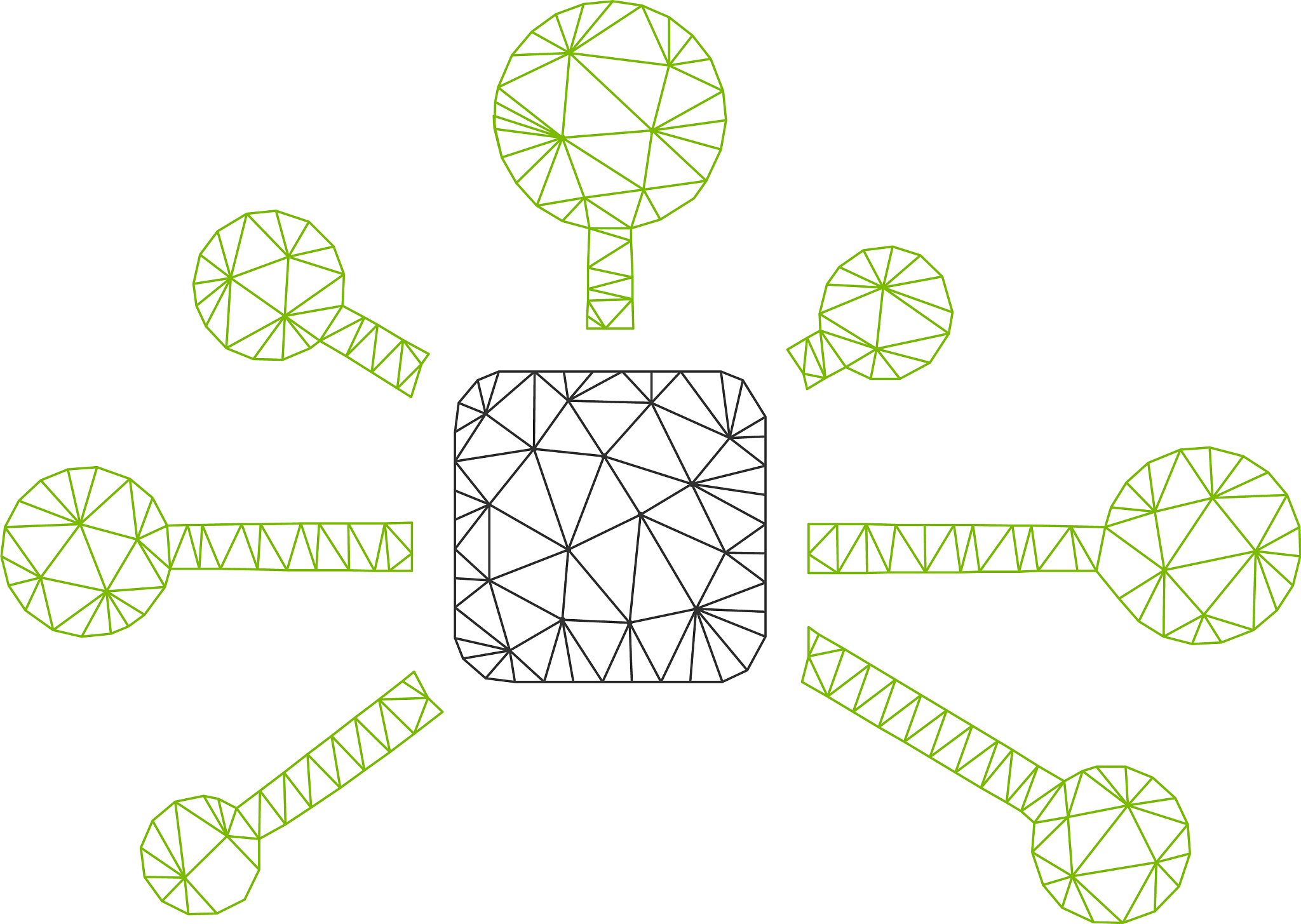 connection relations polygonal frame mesh