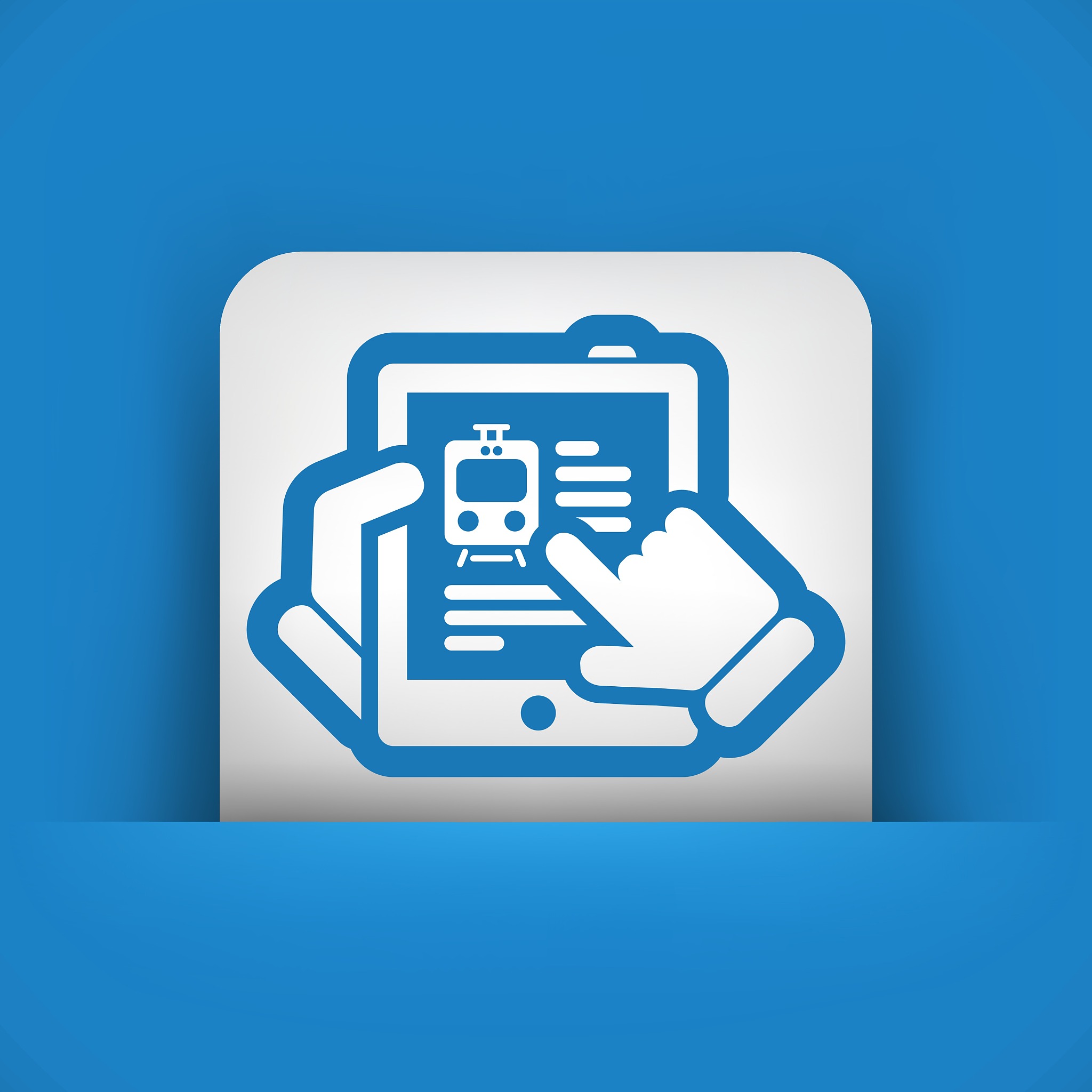 travel agency website on tablet