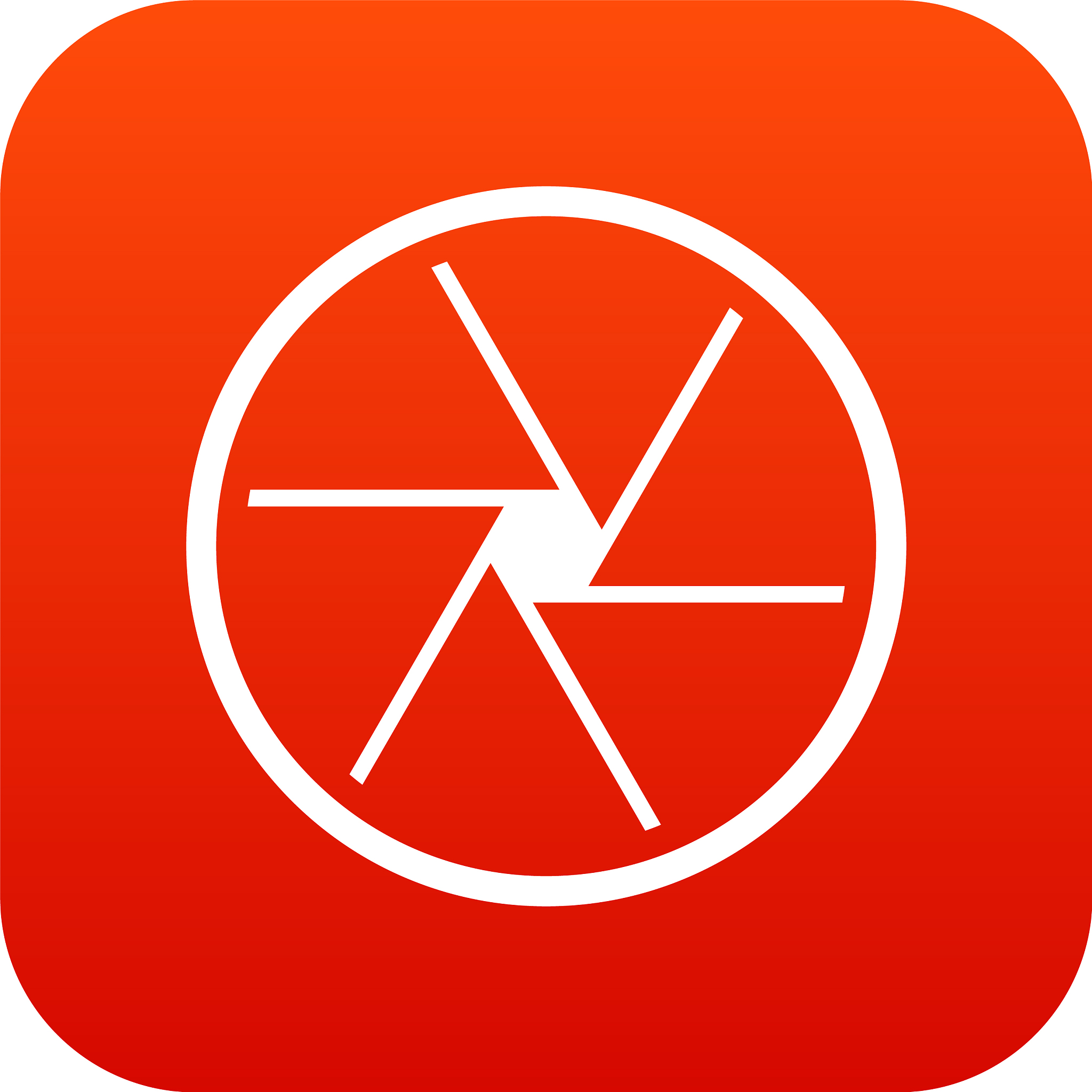 round objective icon digital red