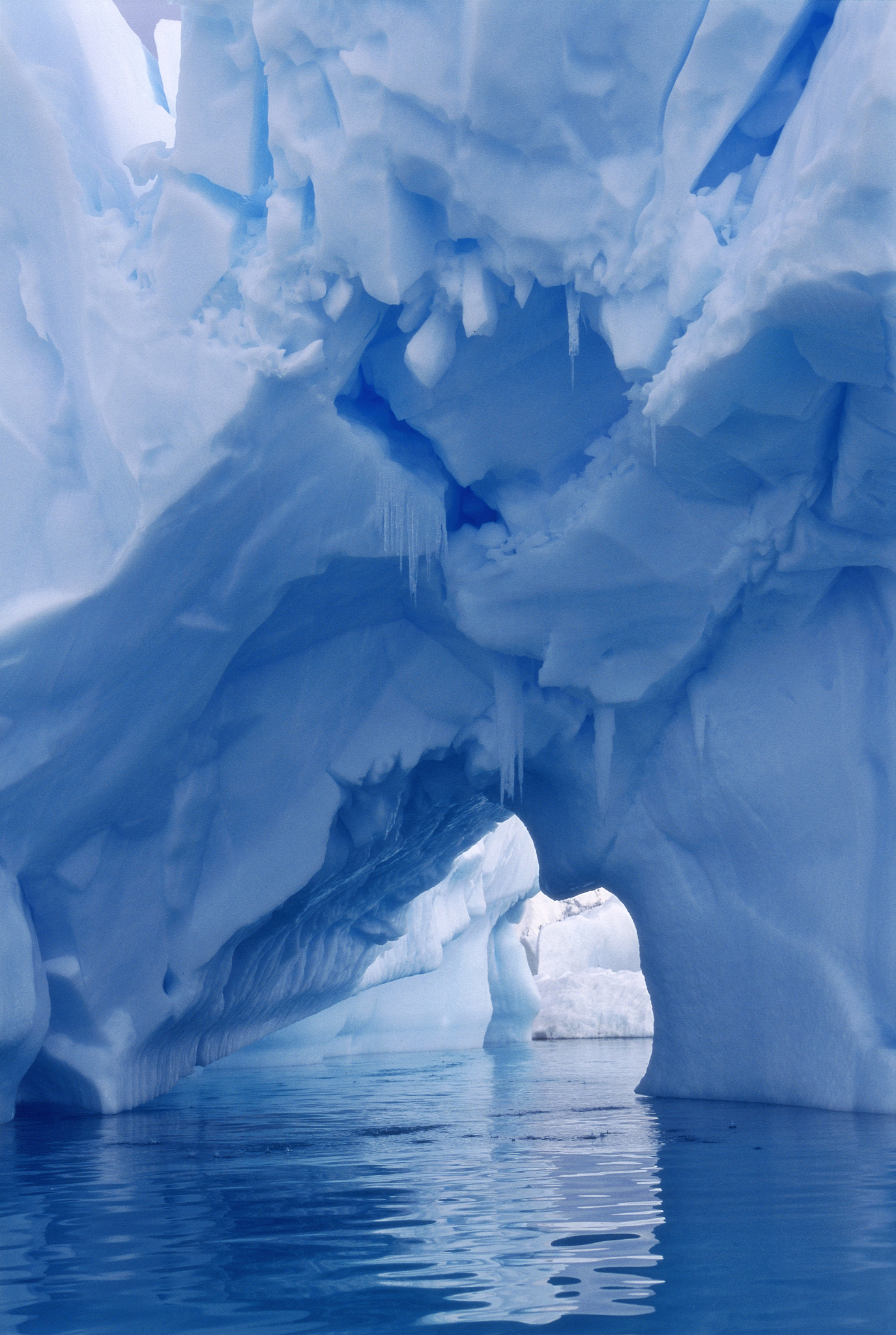 ice formations, cuverville island, antarctica