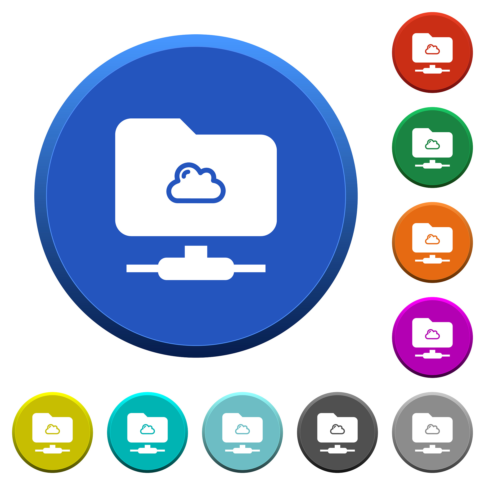 cloud ftp beveled buttons
