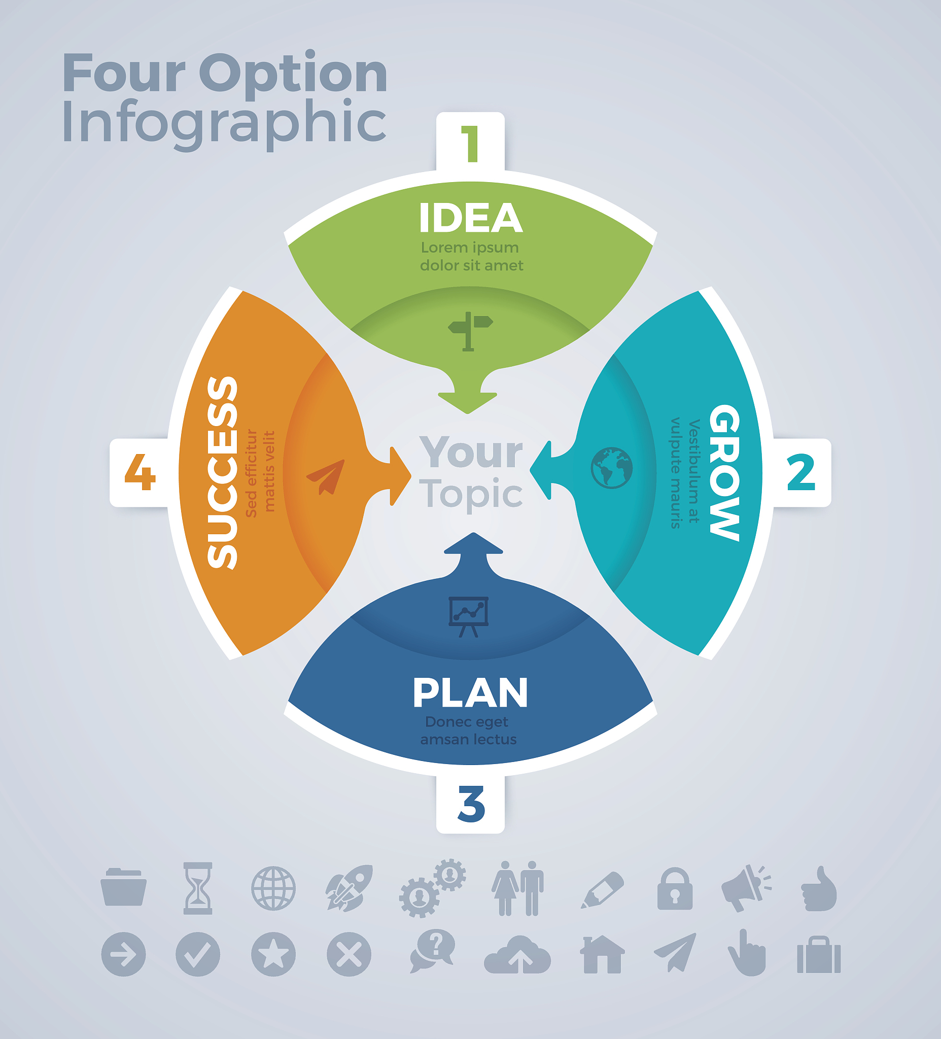 four option infographic