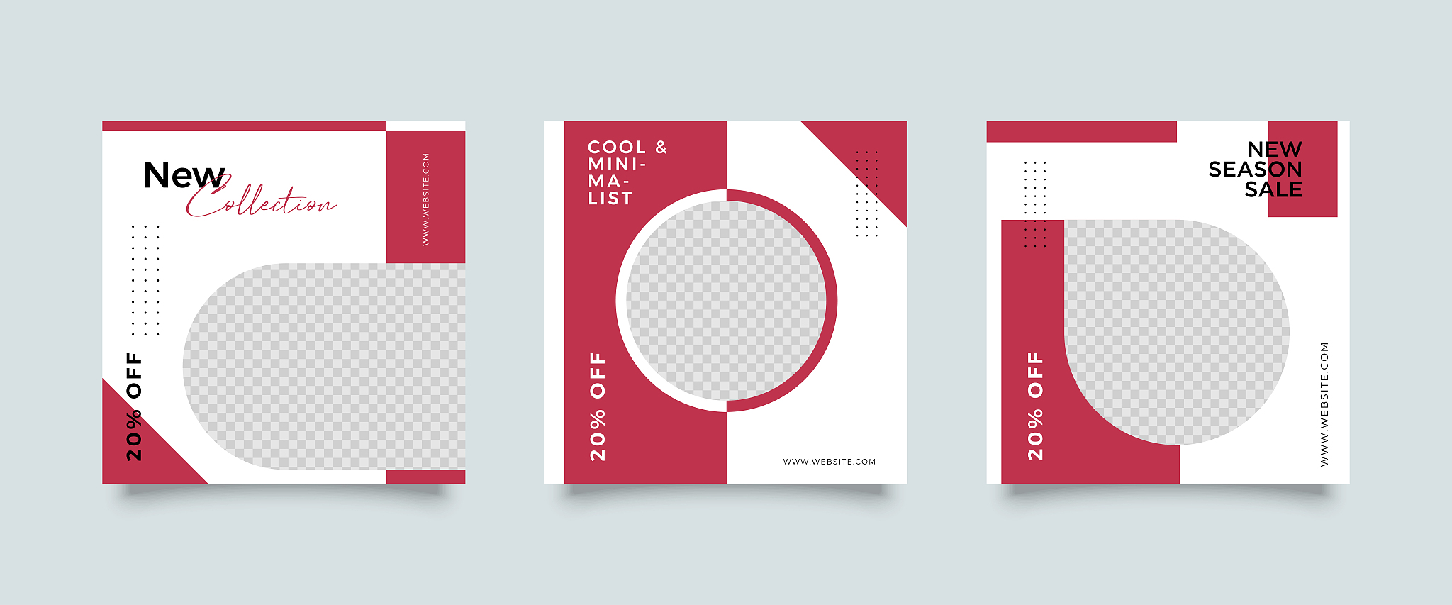 fashion social media post template