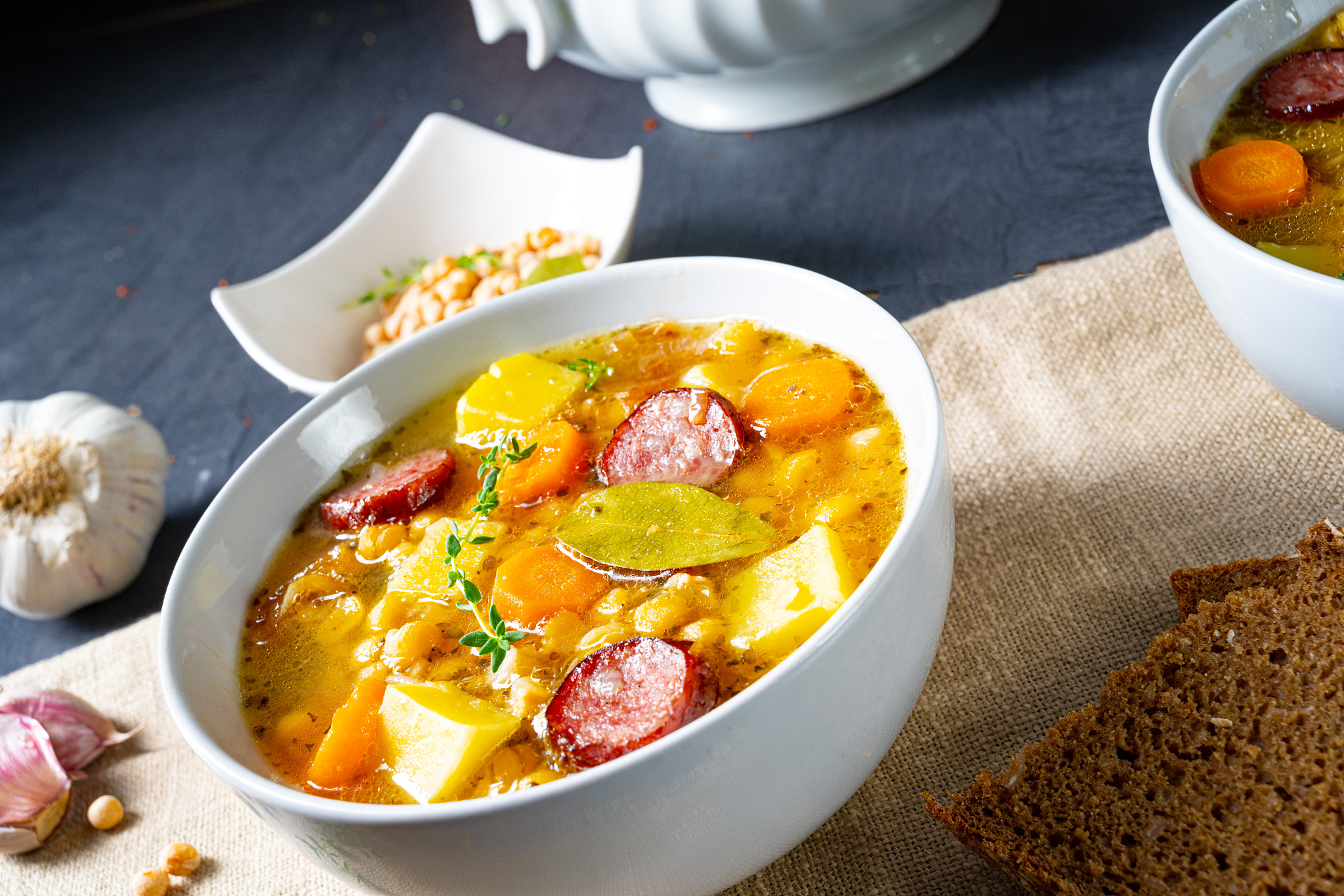 hearty pea soup after grandmas rezept