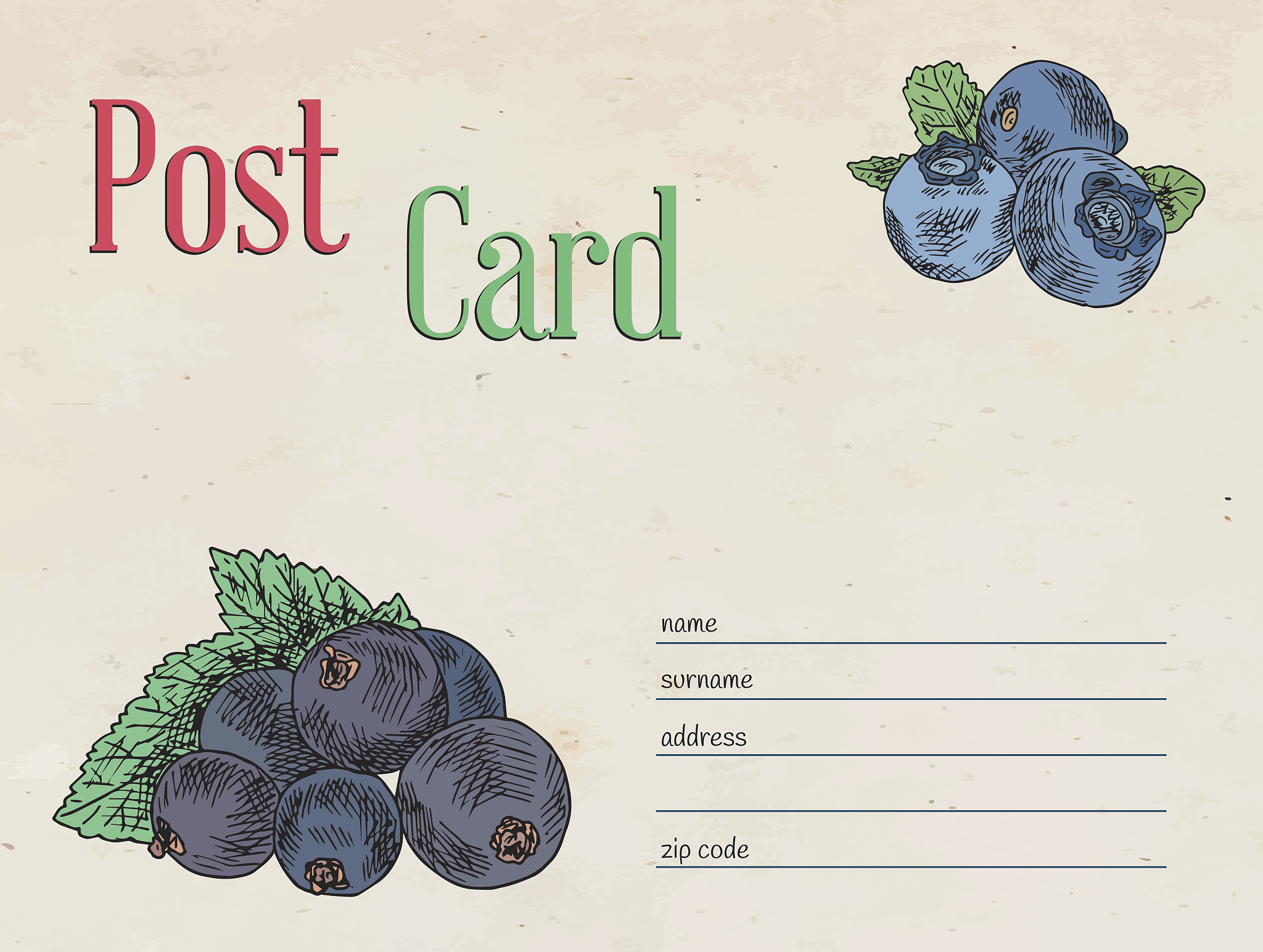 该如何制作关于蓝莓的明信片、海报等宣传材料