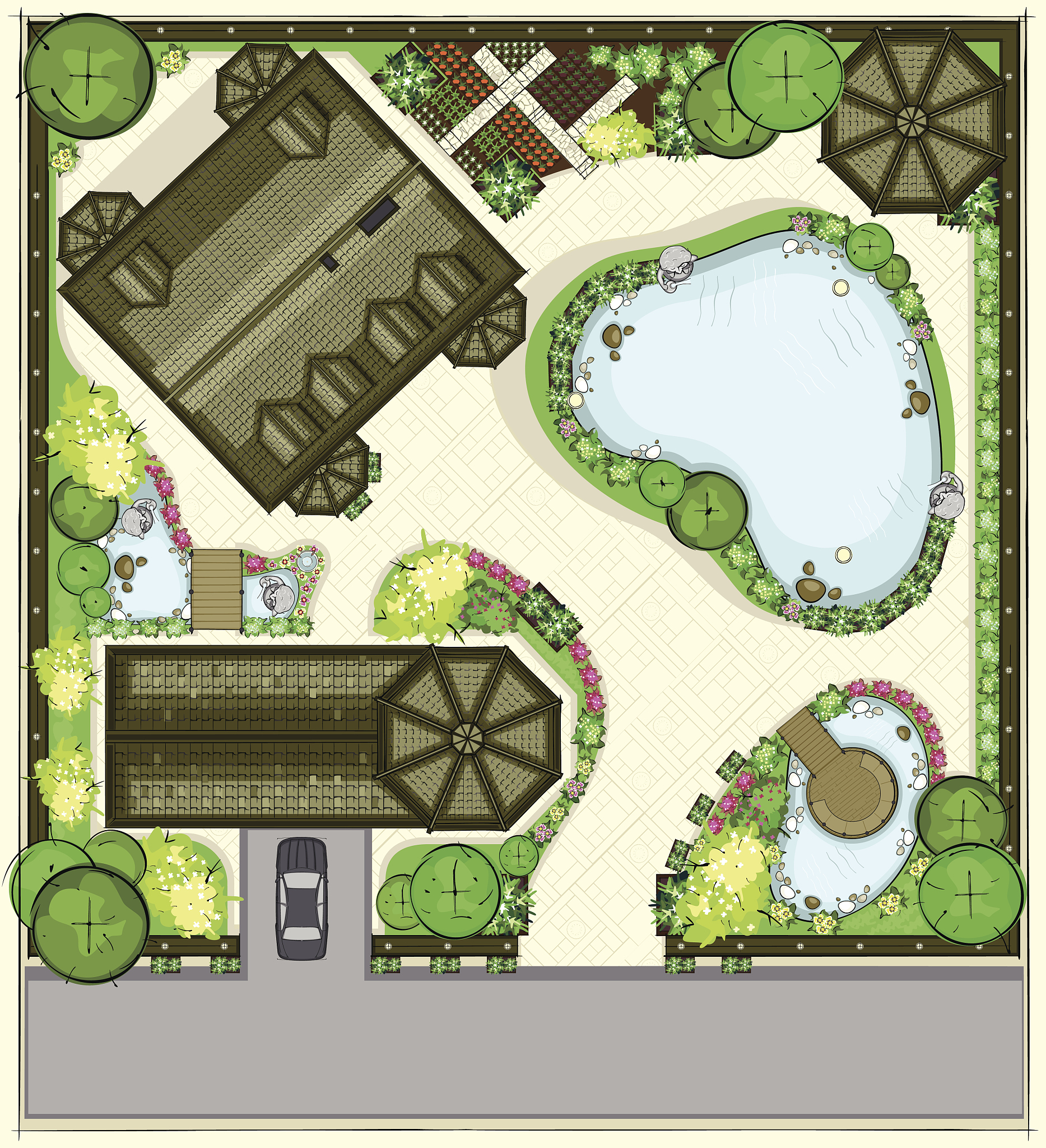 景观施工图都包含哪些图纸 3000字