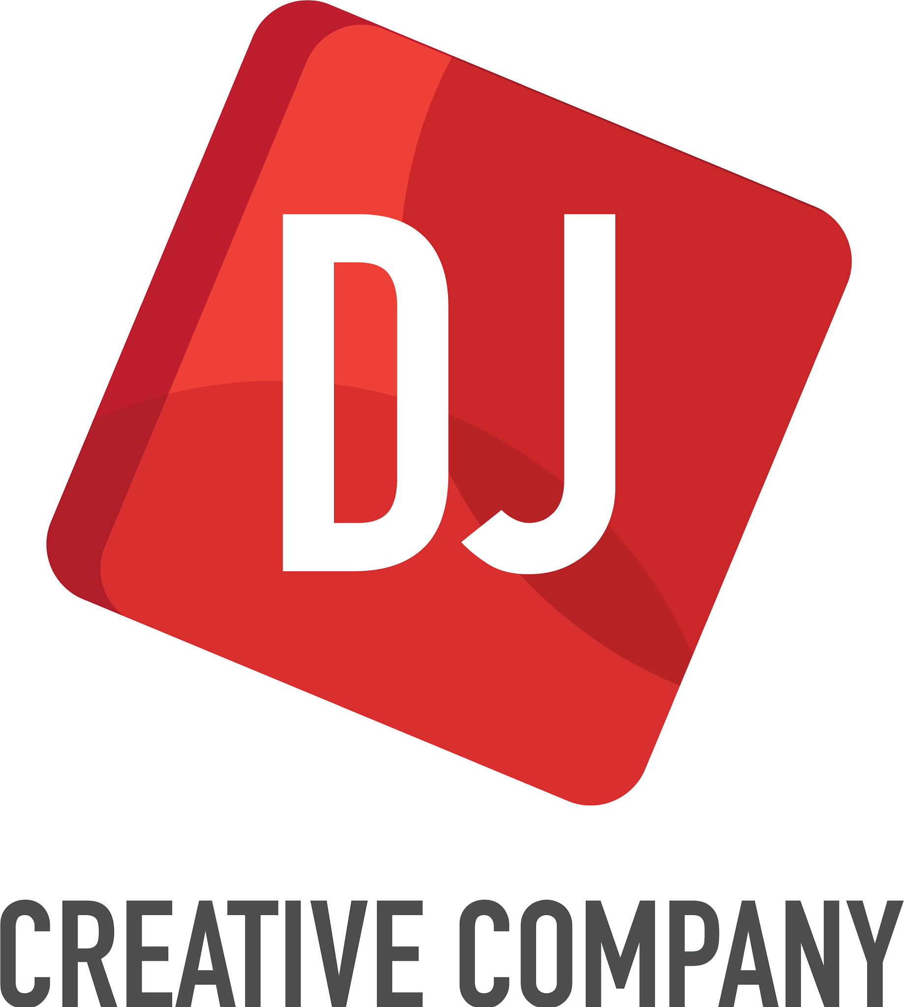 initial letter dj logo template design