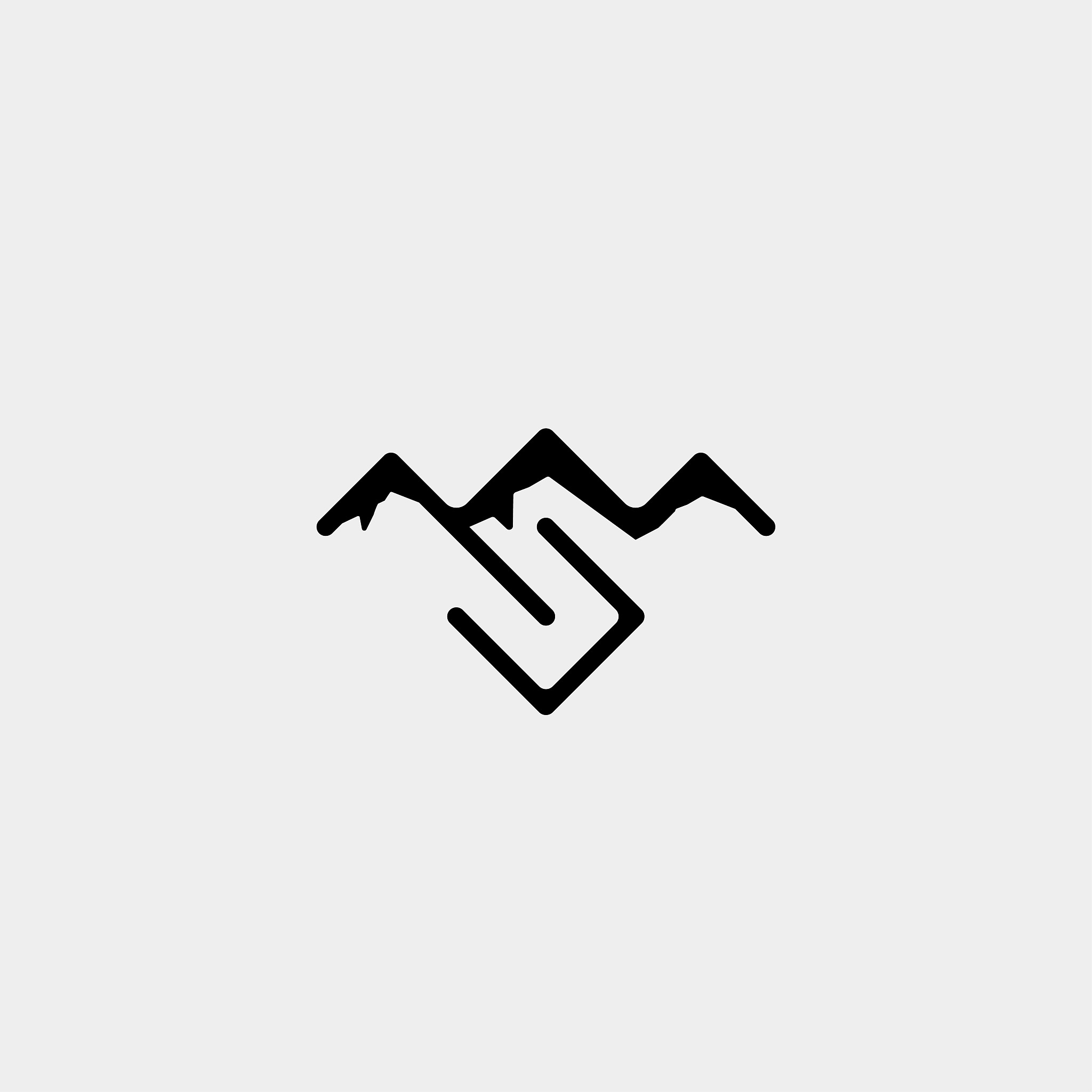 initial s mountain icon vector design