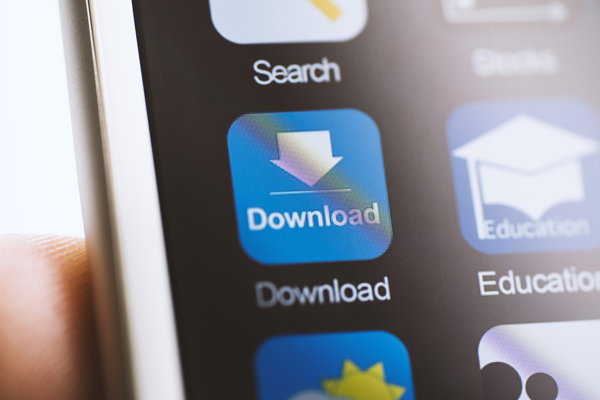 download app icon on screen