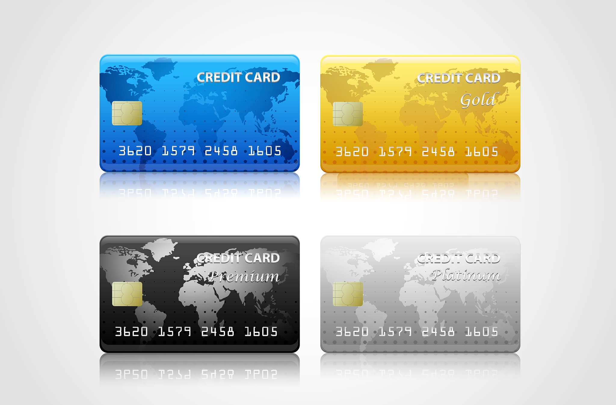 collection of credit cards