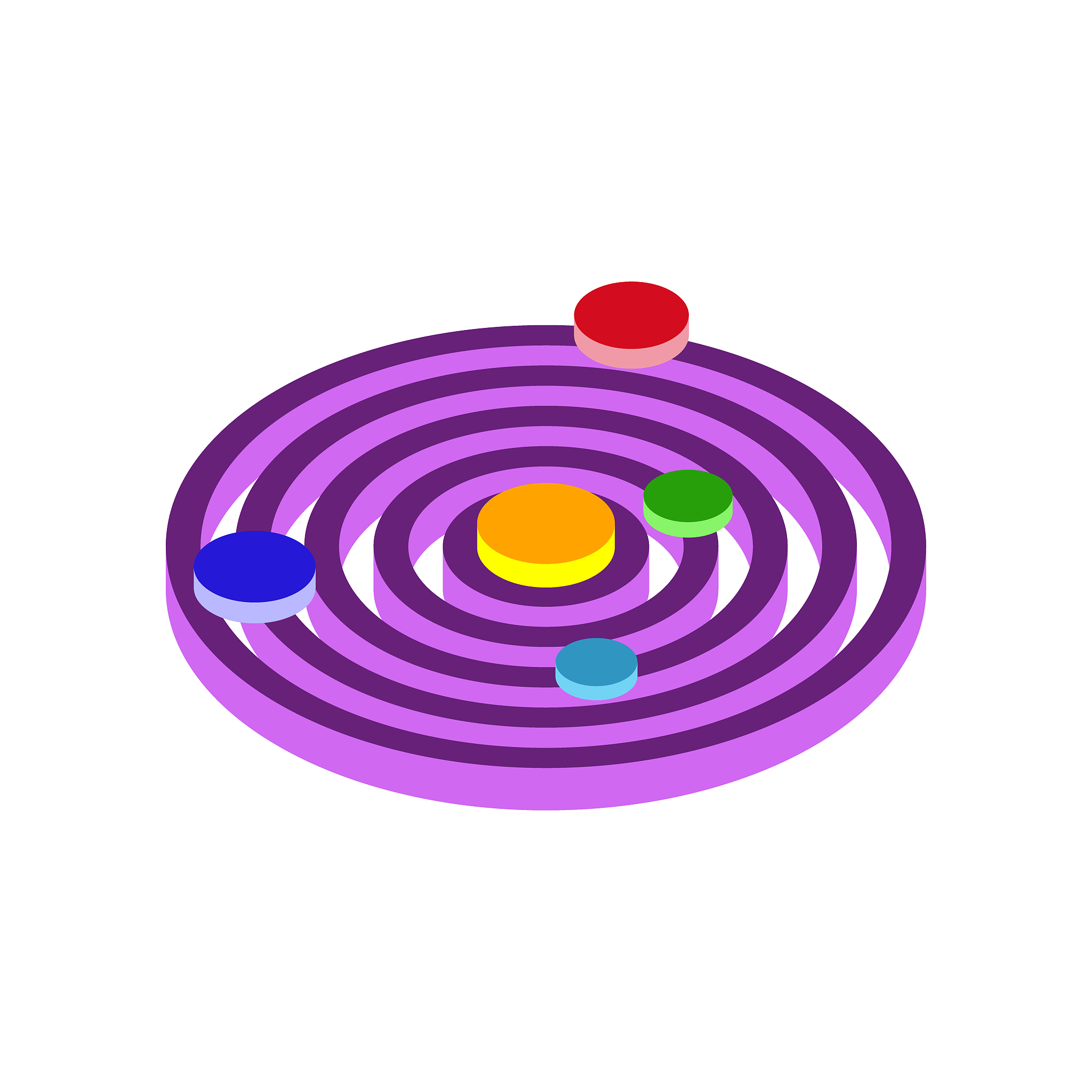 galaxy.planets of the solar system.isometric and 3d view.