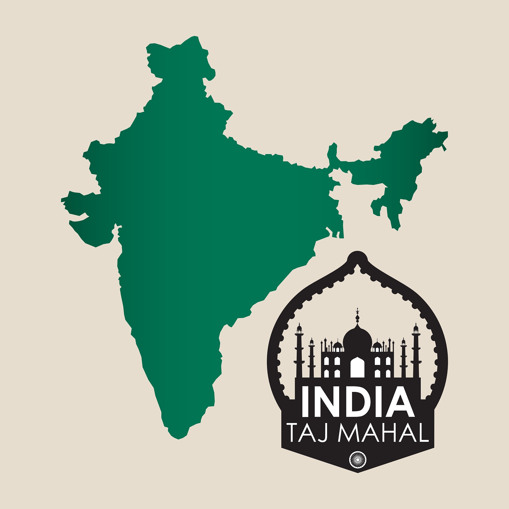 india design culture concept white background