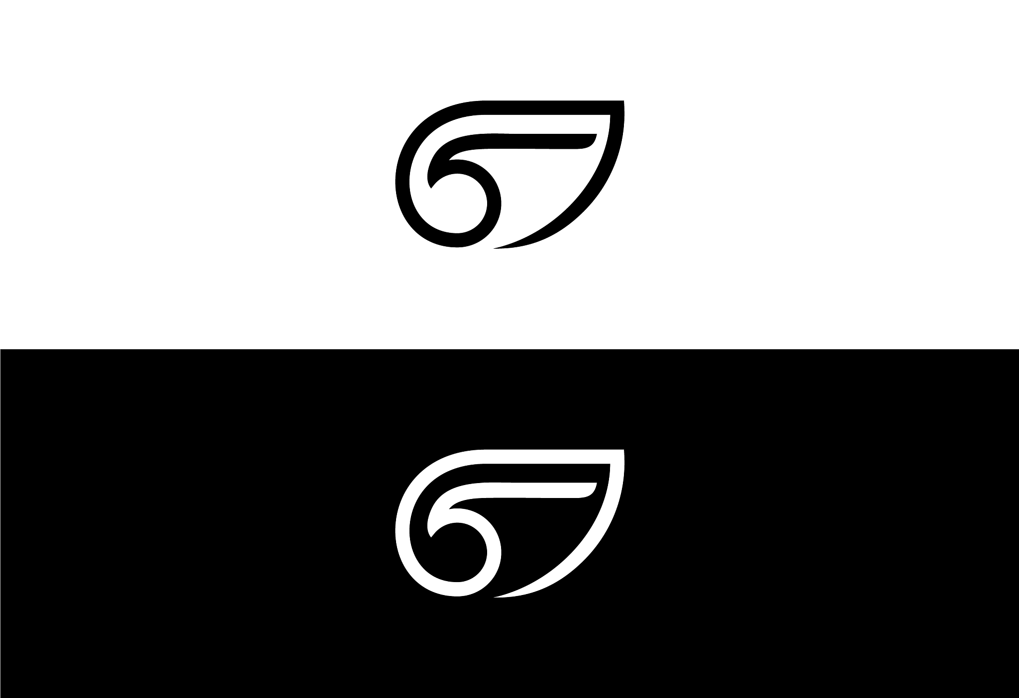 eagle wing abstract - logo design template
