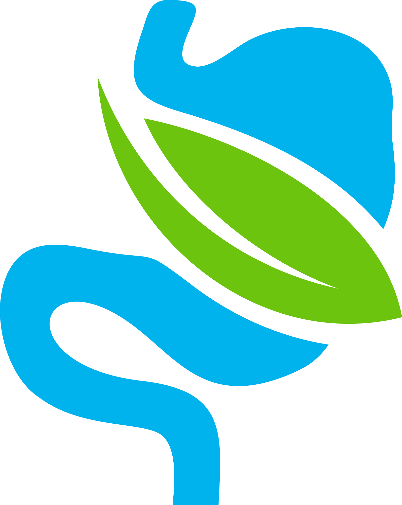 stomach with leaf logo design concept healthy