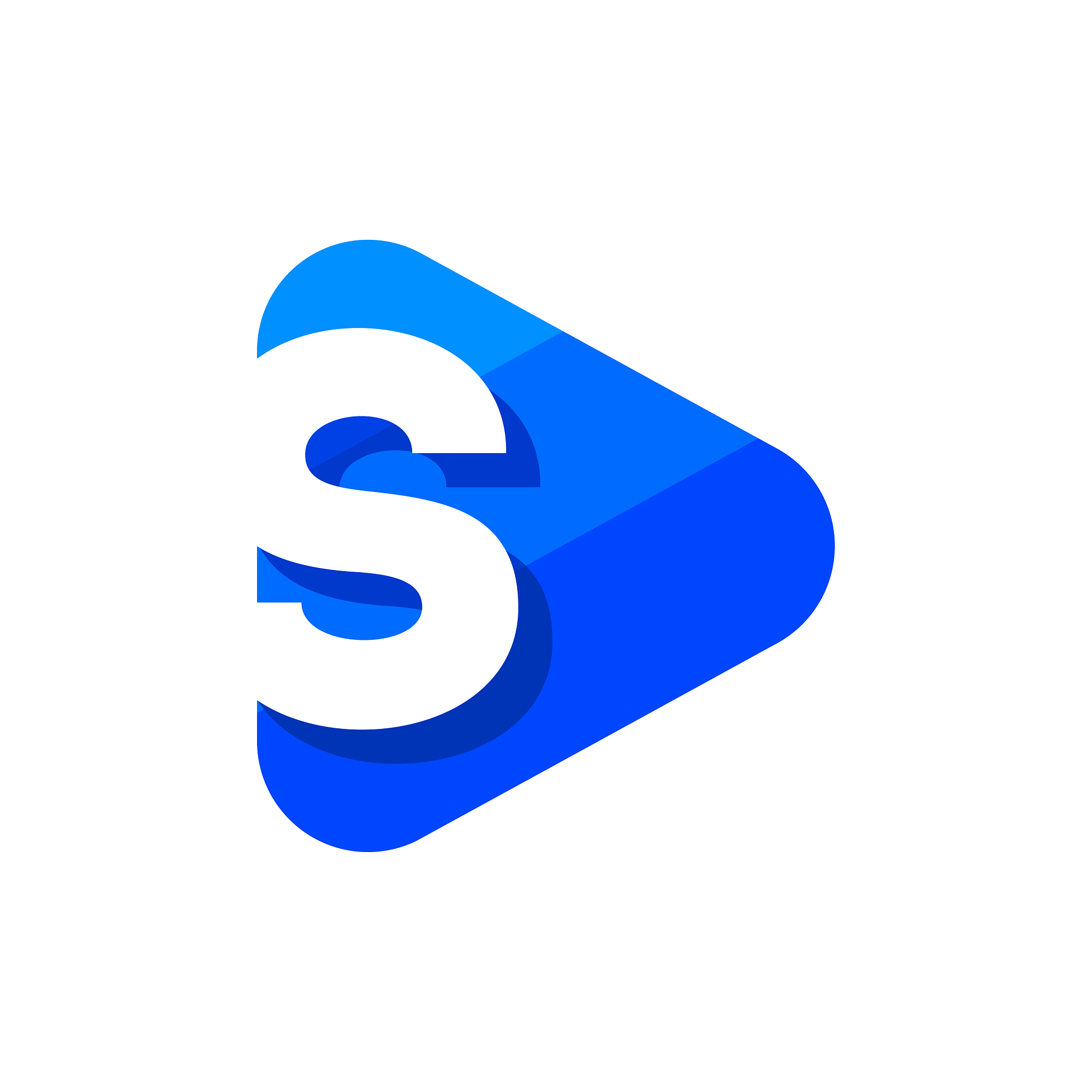 logo letter s triangle