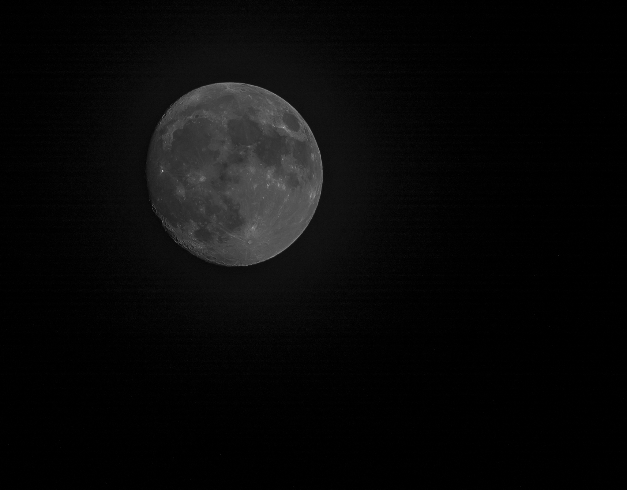 low angle view of moon against clear sky at night