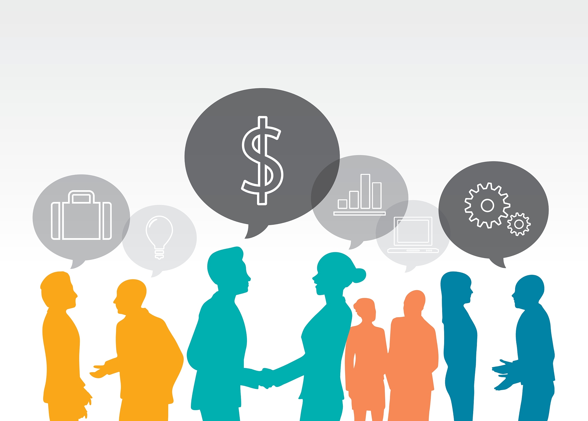 template of a group of business and office people