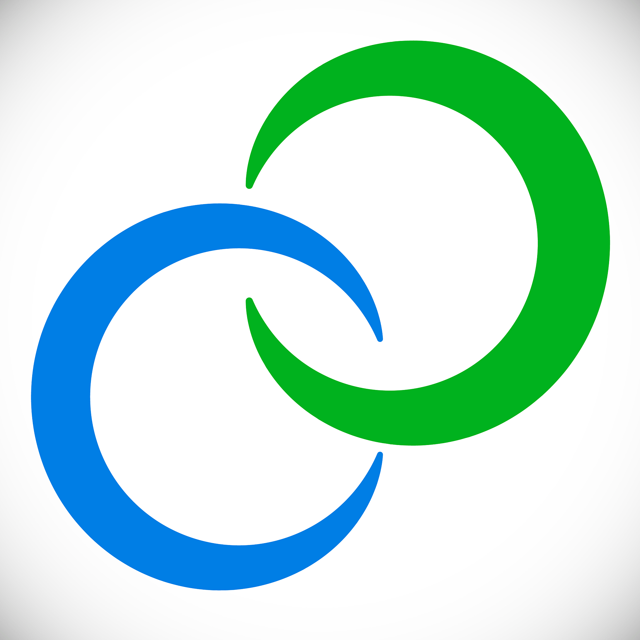 interlocking circles rings abstract logo element