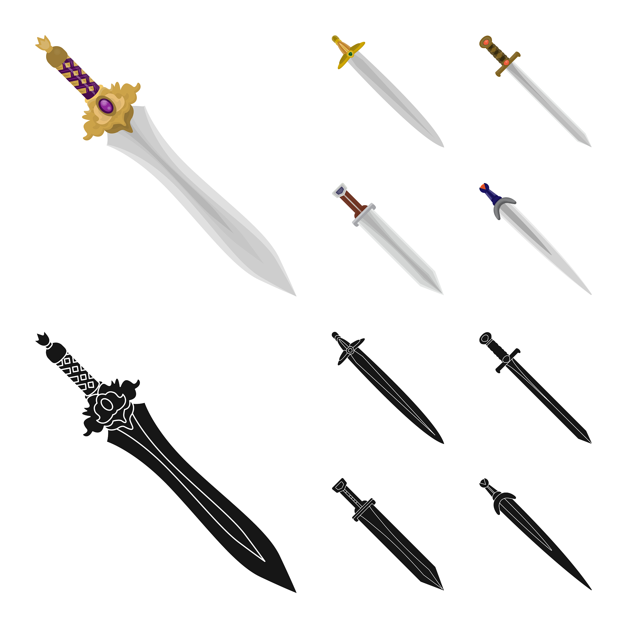 design game and armor symbol collection