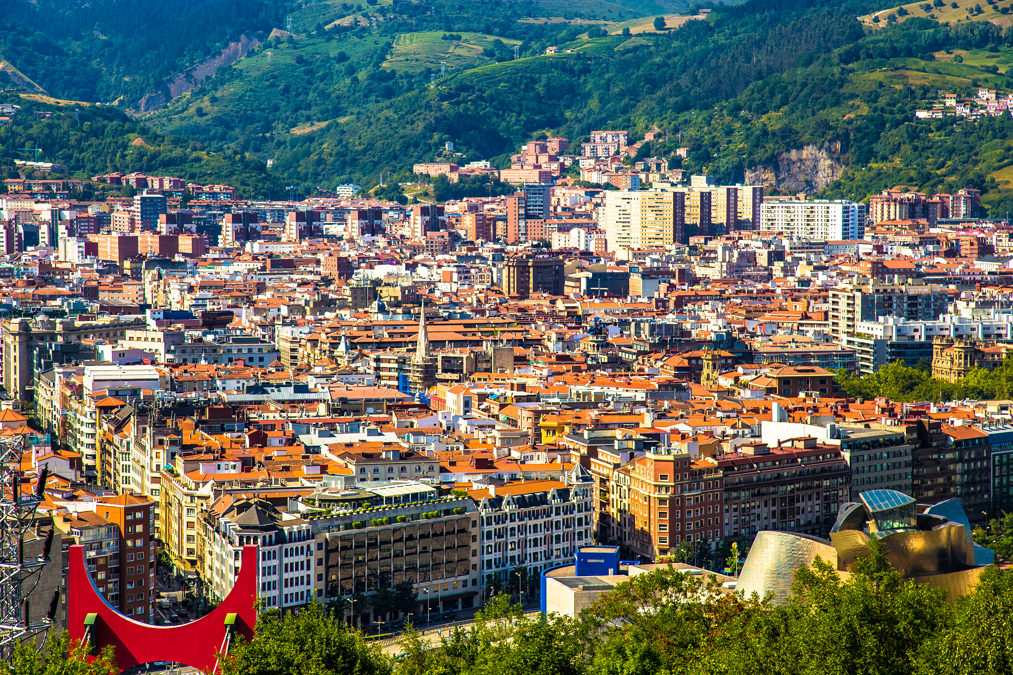 bilbao  city view basque country