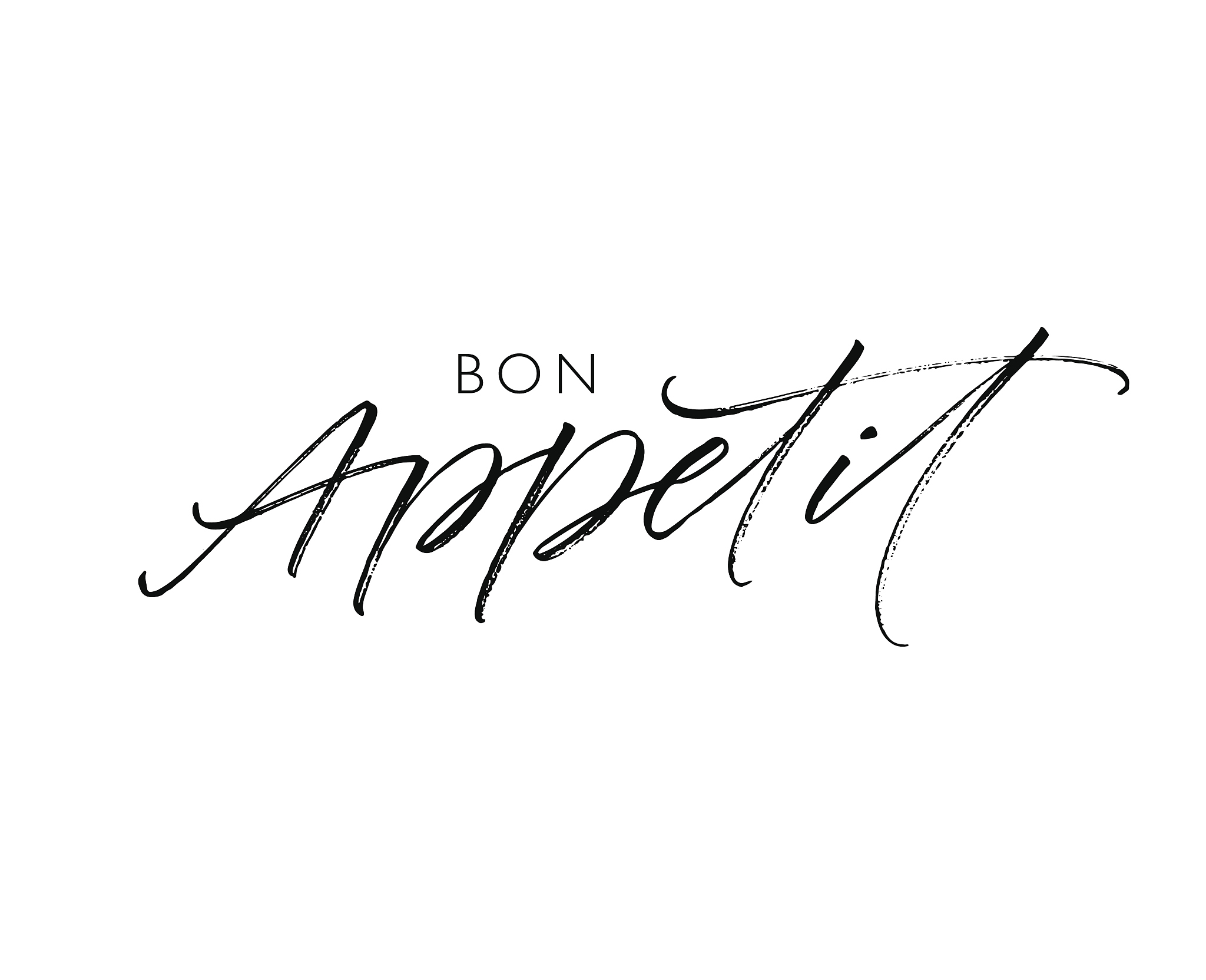 bon appetit postcard.