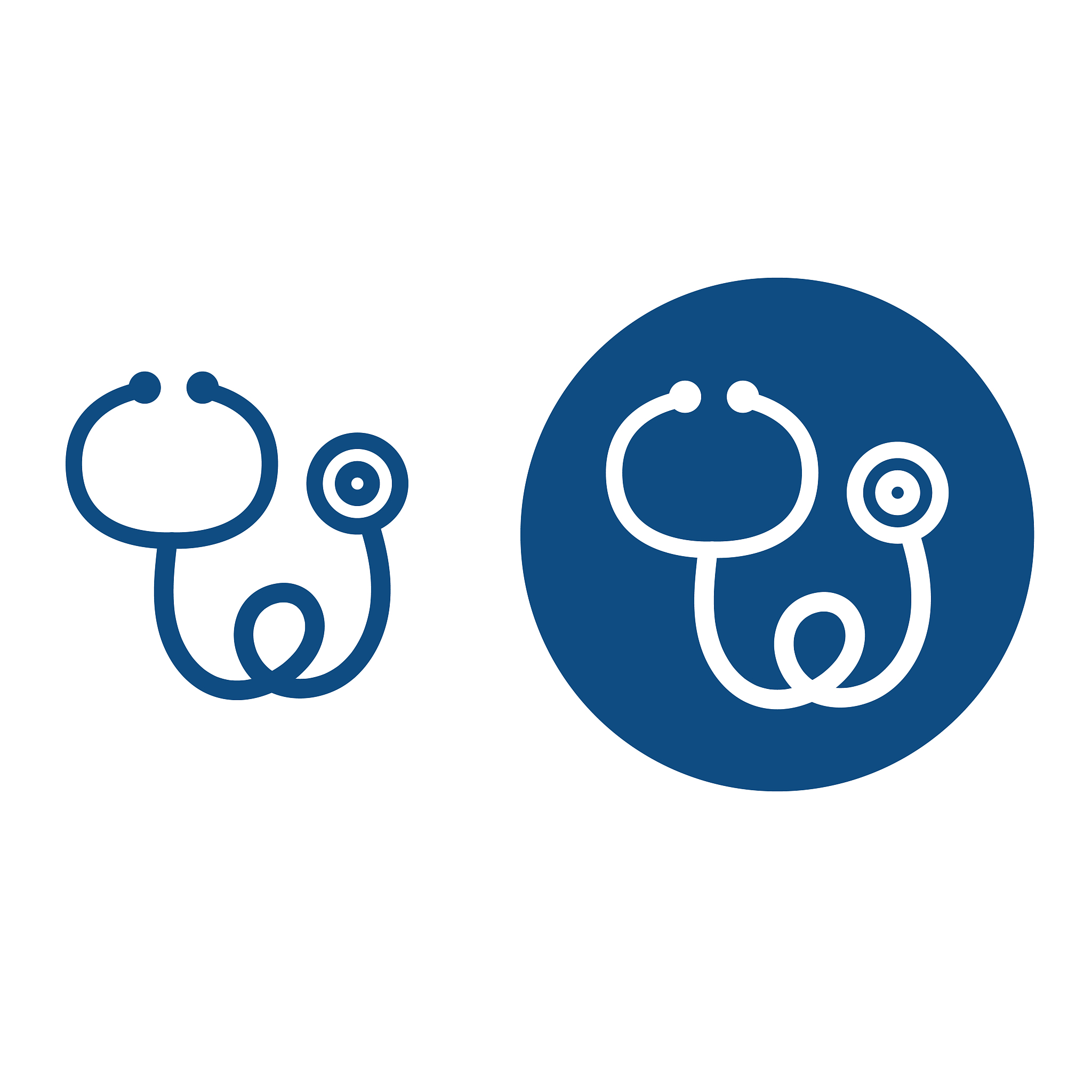 medical stethoscope icon.