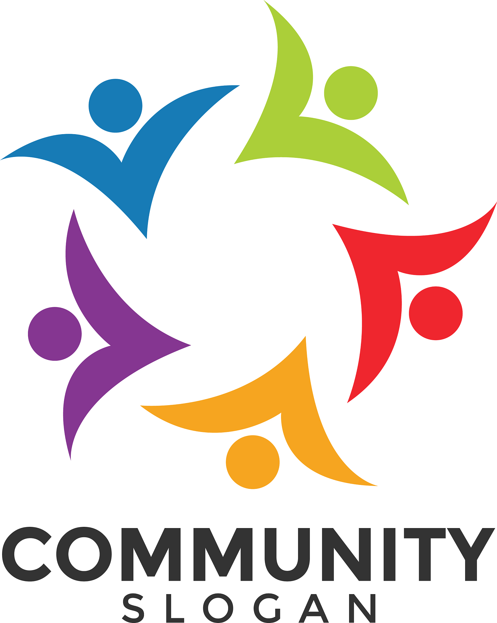 community people graphic design template