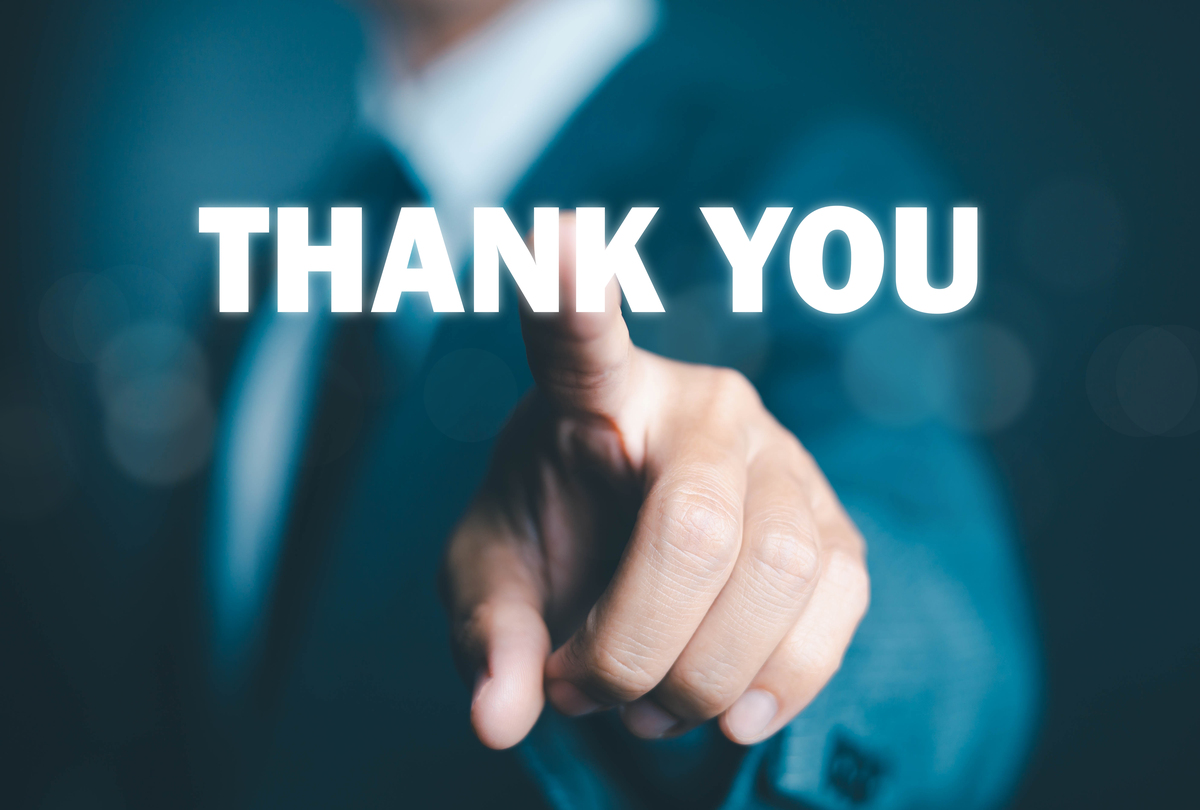 Thank you again for your business and we look forward to continuing to serve you in the future