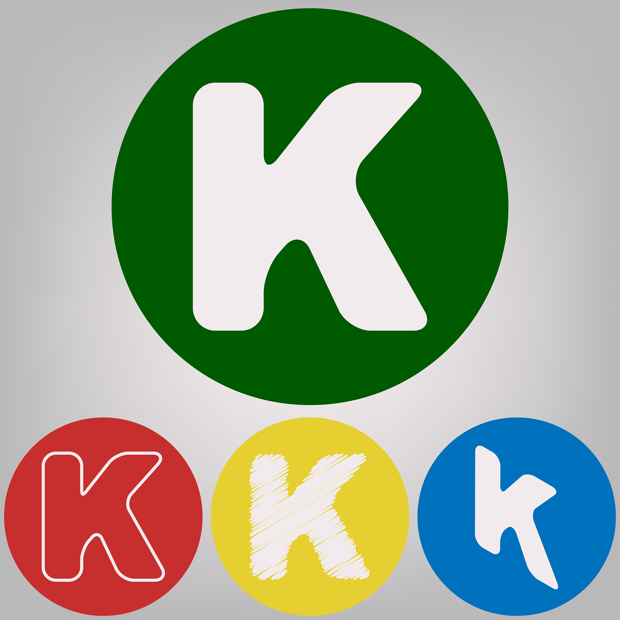 letter k sign design template element 4