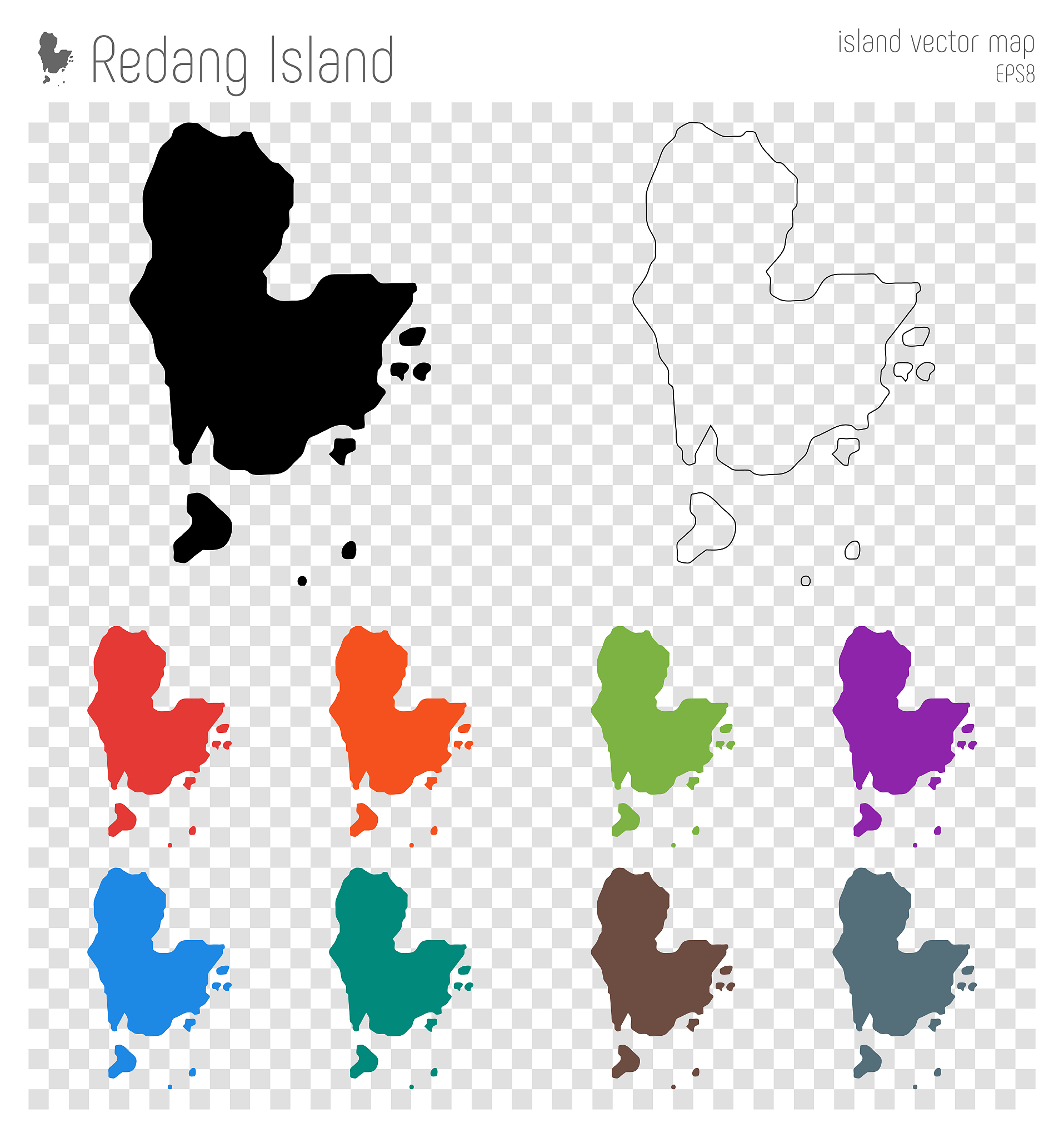 redang island high detailed map.