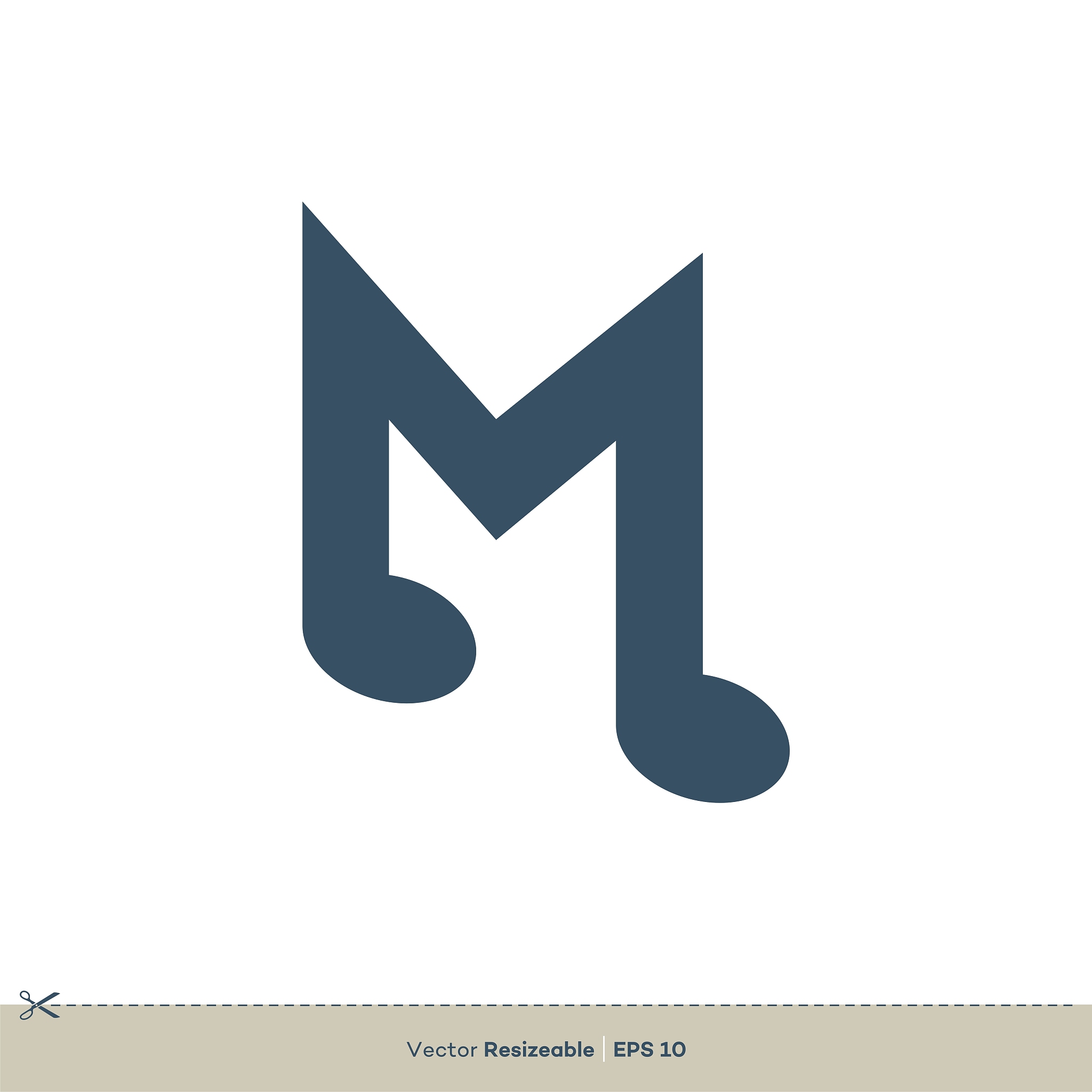 m letter logo template illustratio<strong>n</strong> design. vector eps 10.