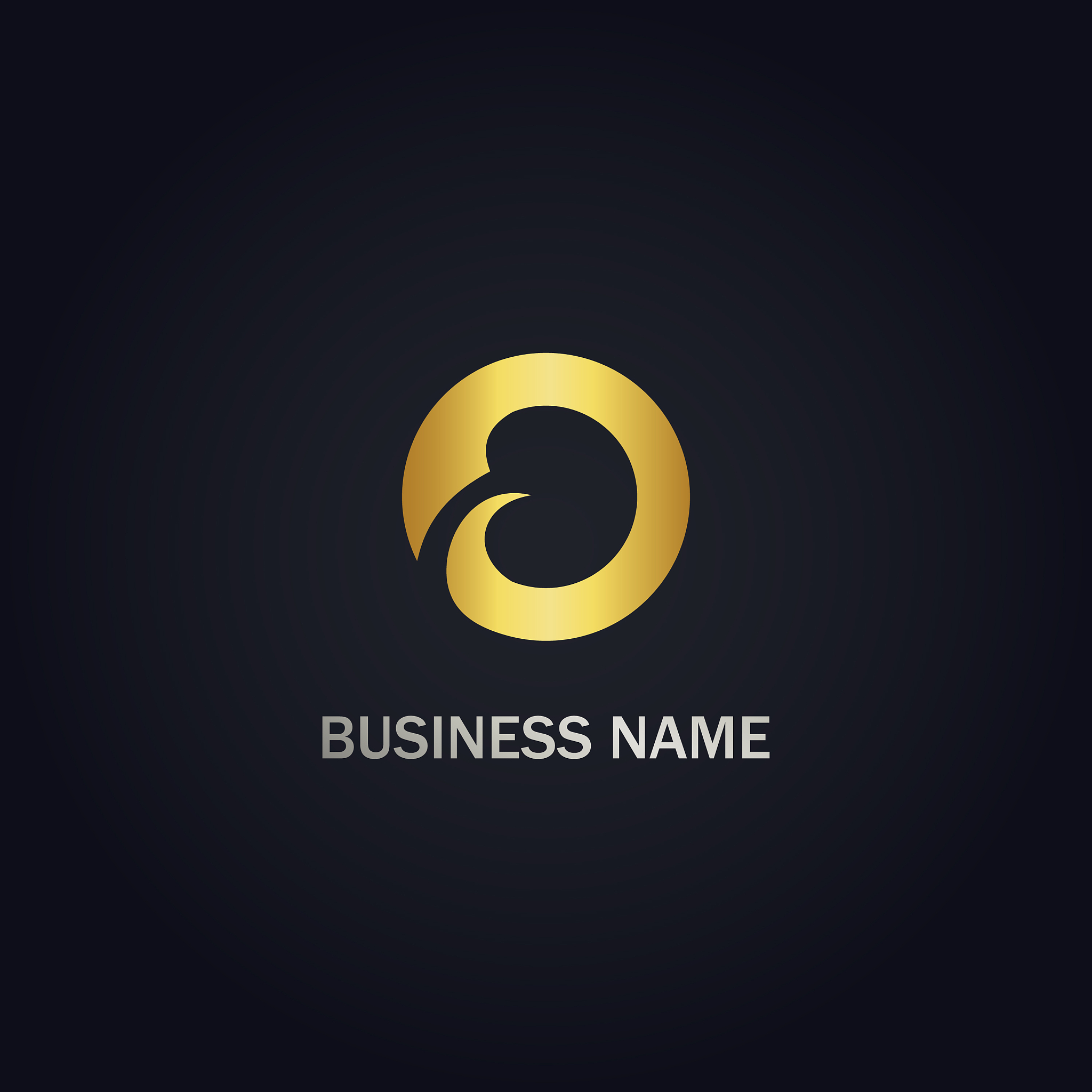 round abstract circle logo