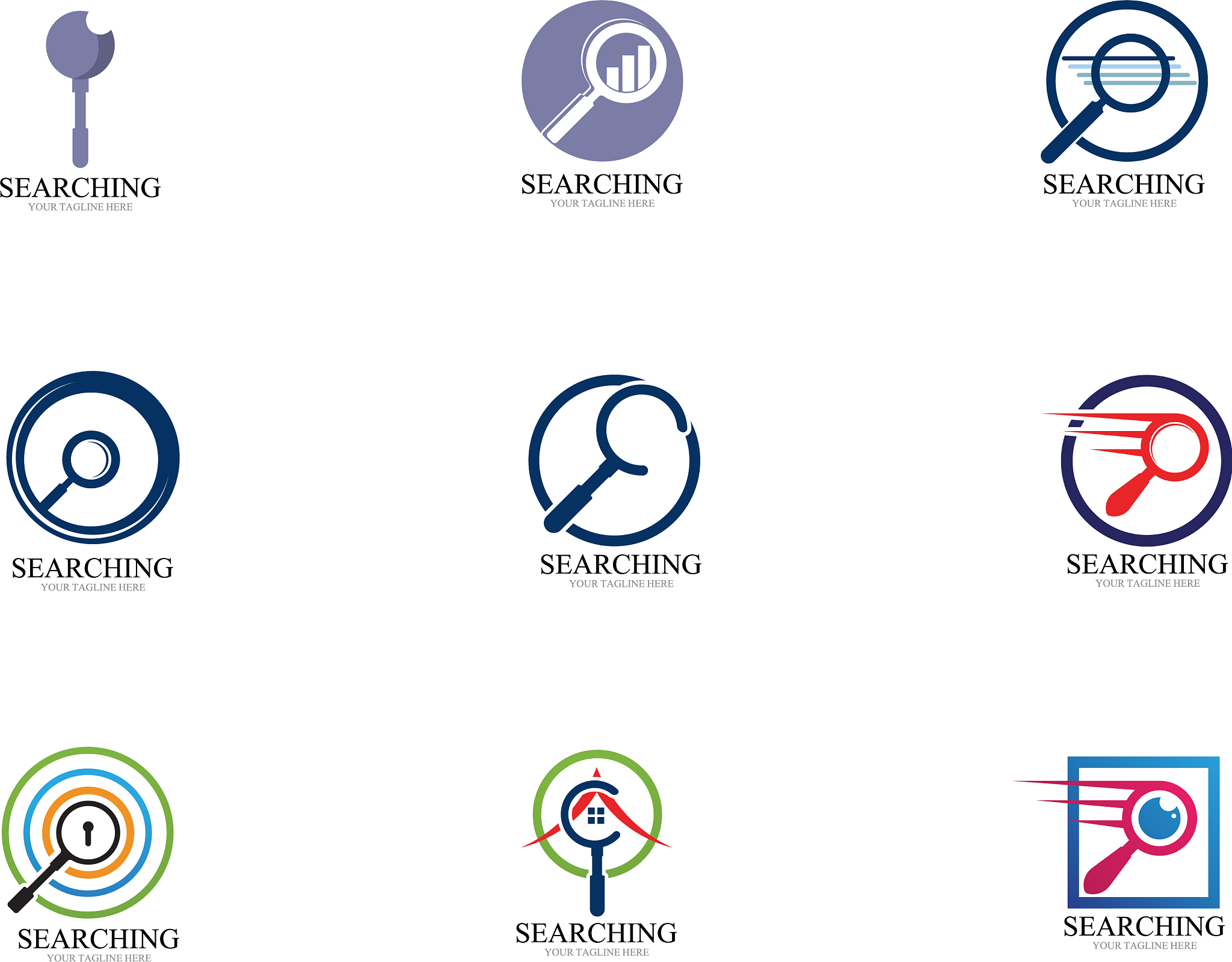 search logo and symbol template